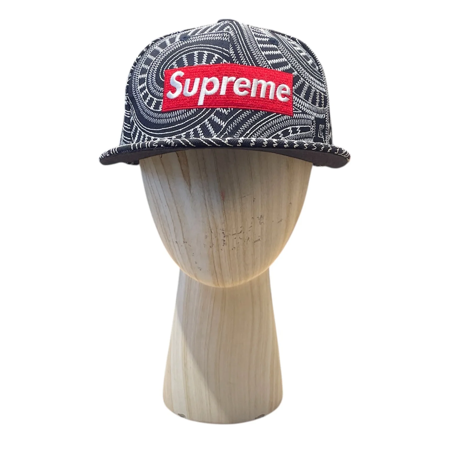 Supreme/Hat/7 3/8/Paisley/NVY/UPTOWN BOX LOGO