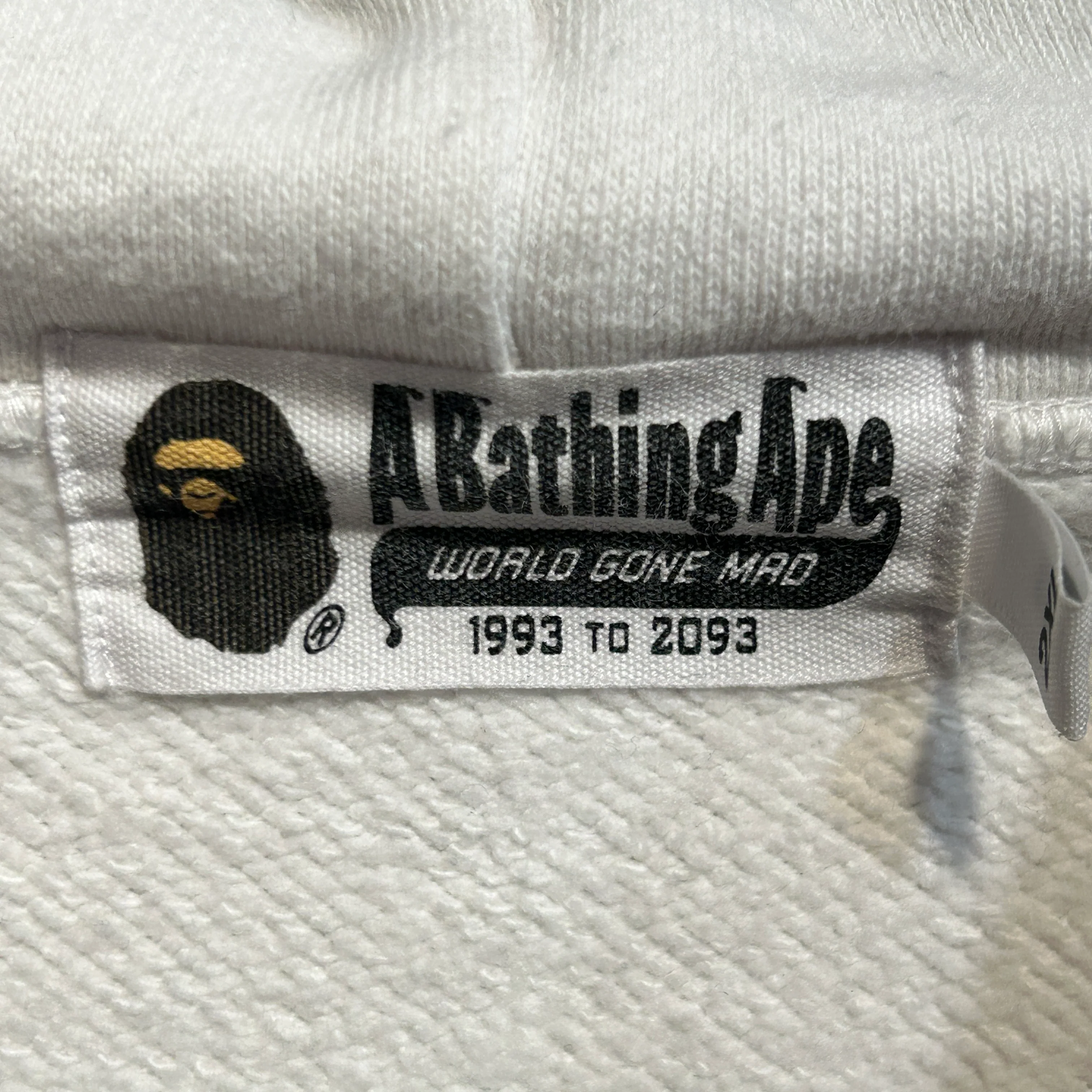 A BATHING APE/Hoodie/XXL/Cotton/WHT/DSMG BAPE