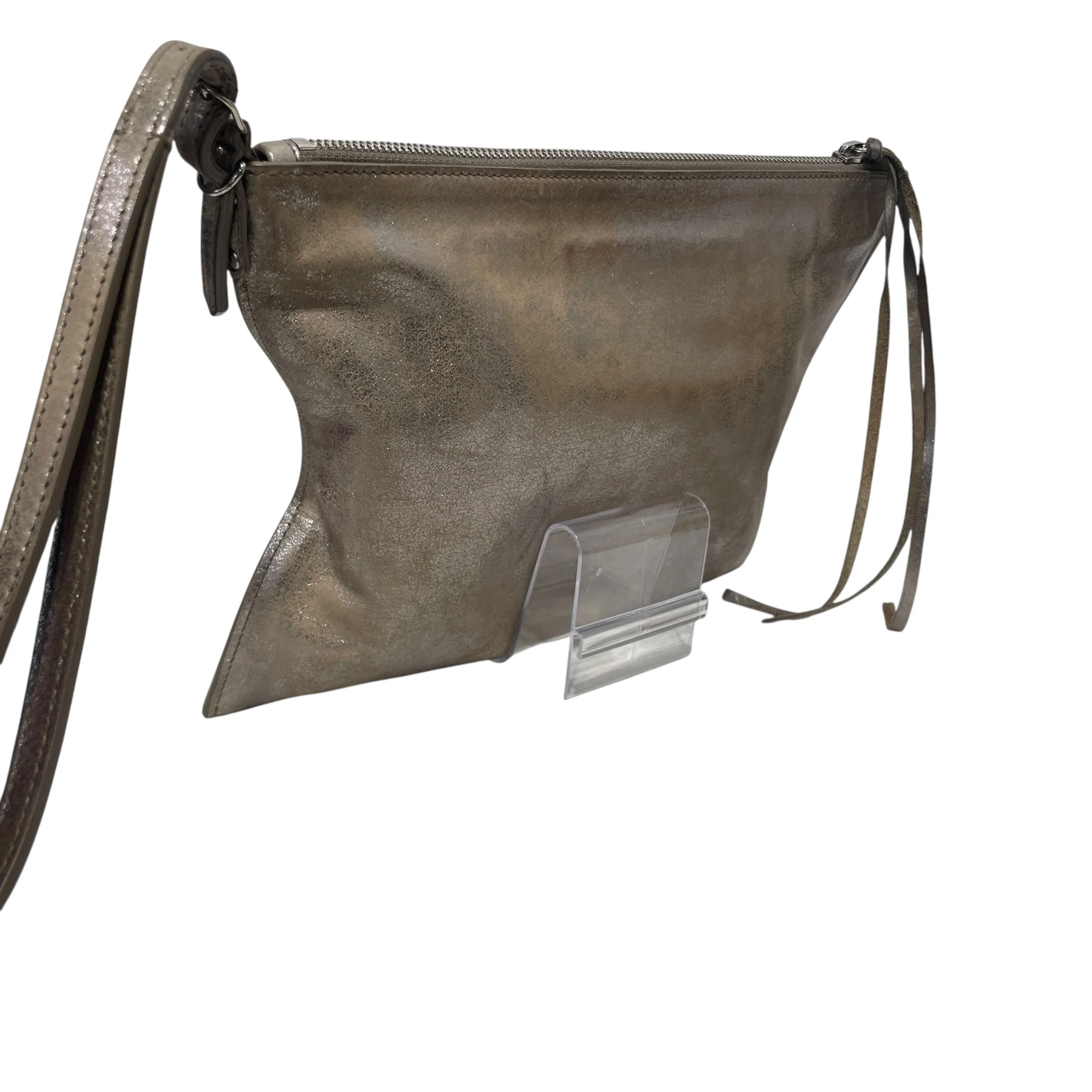 BALENCIAGA/Pouch/Leather/SLV/city leather vanity case