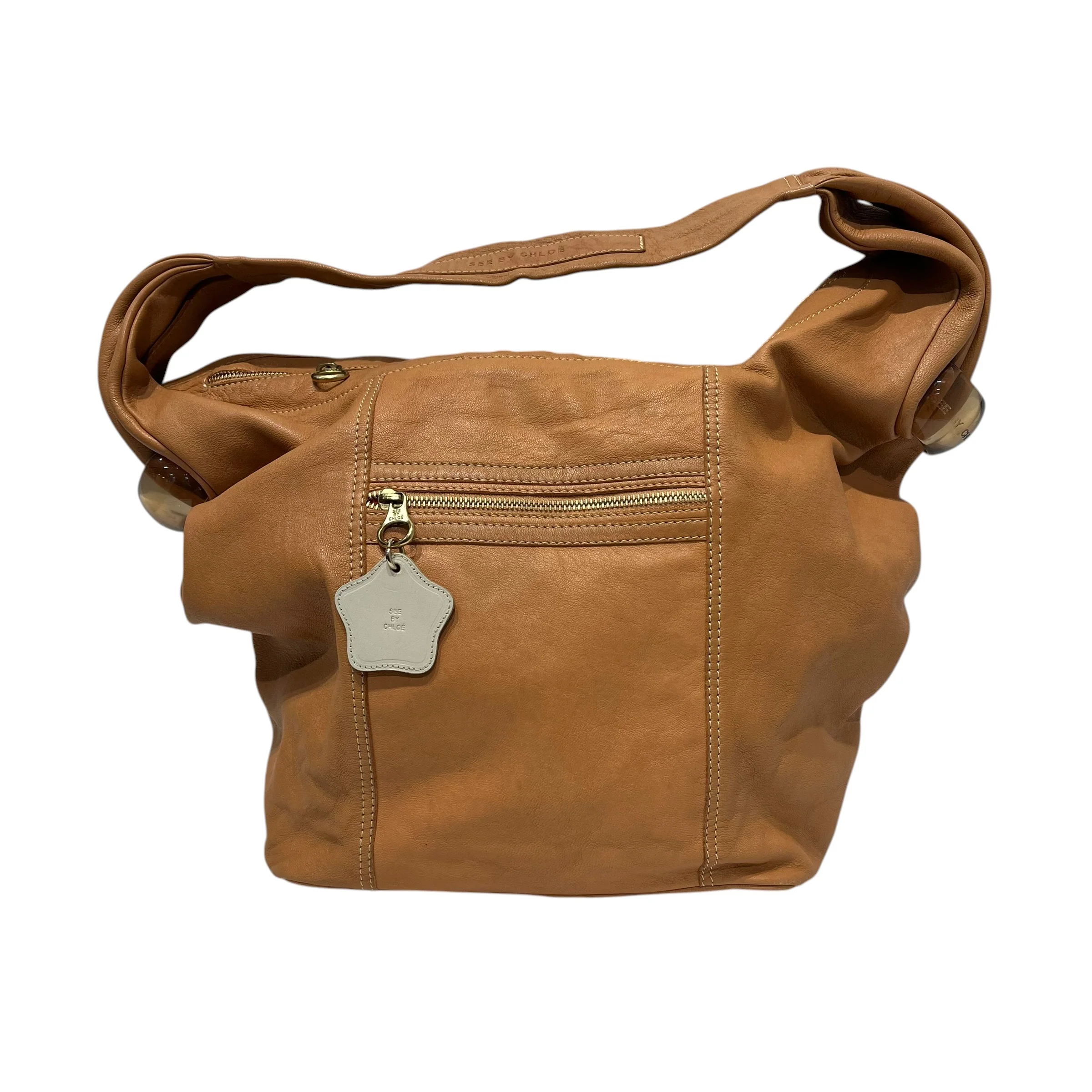 SEE BY CHLOE/Bag/Leather/CML/Hobo Bag Star Zipper Charm