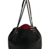 CHANEL/Tote Bag/Leather/BLK/