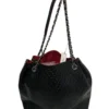 CHANEL/Tote Bag/Leather/BLK/