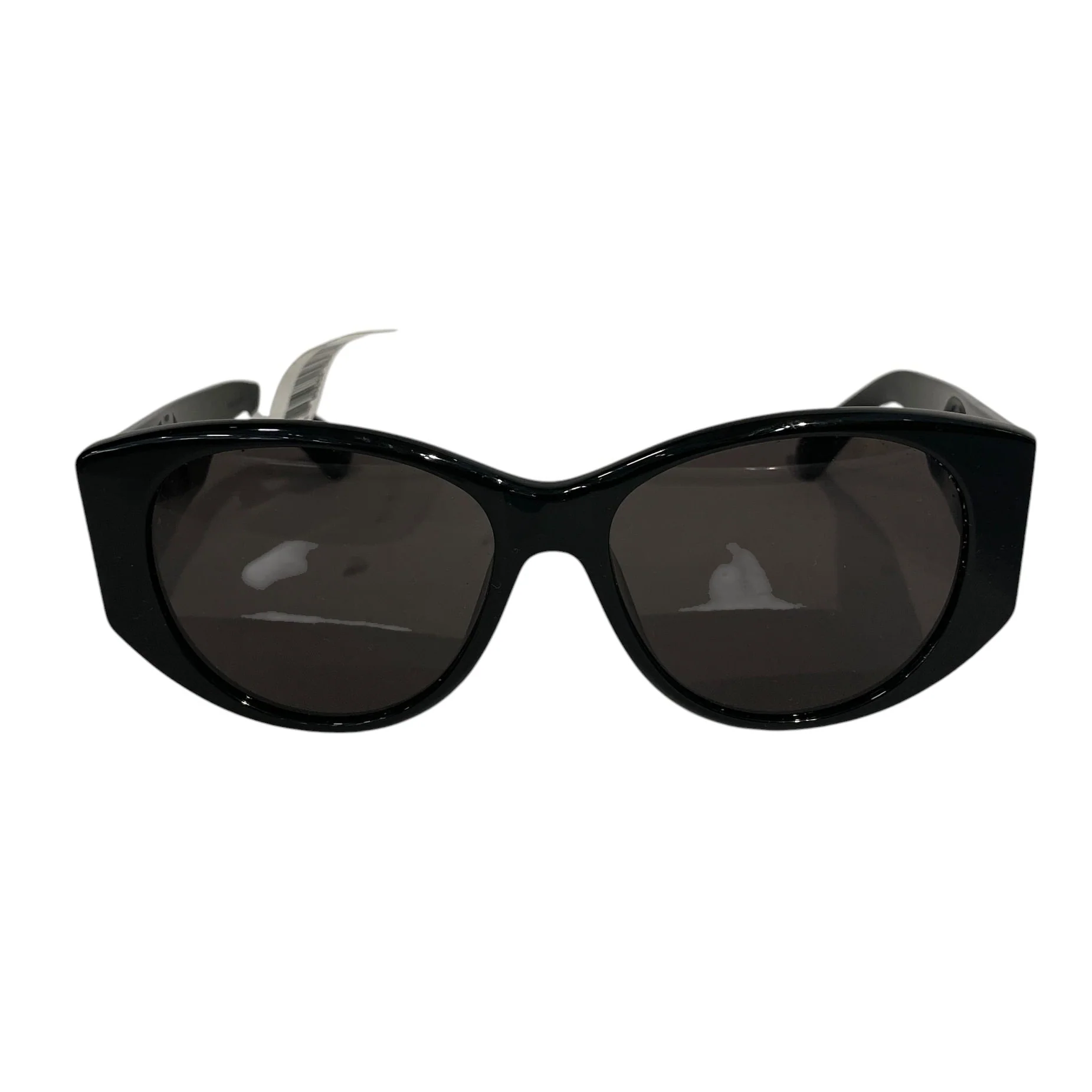 BALENCIAGA/Sunglasses/Plastic/BLK/GOLD BB ON SIDE