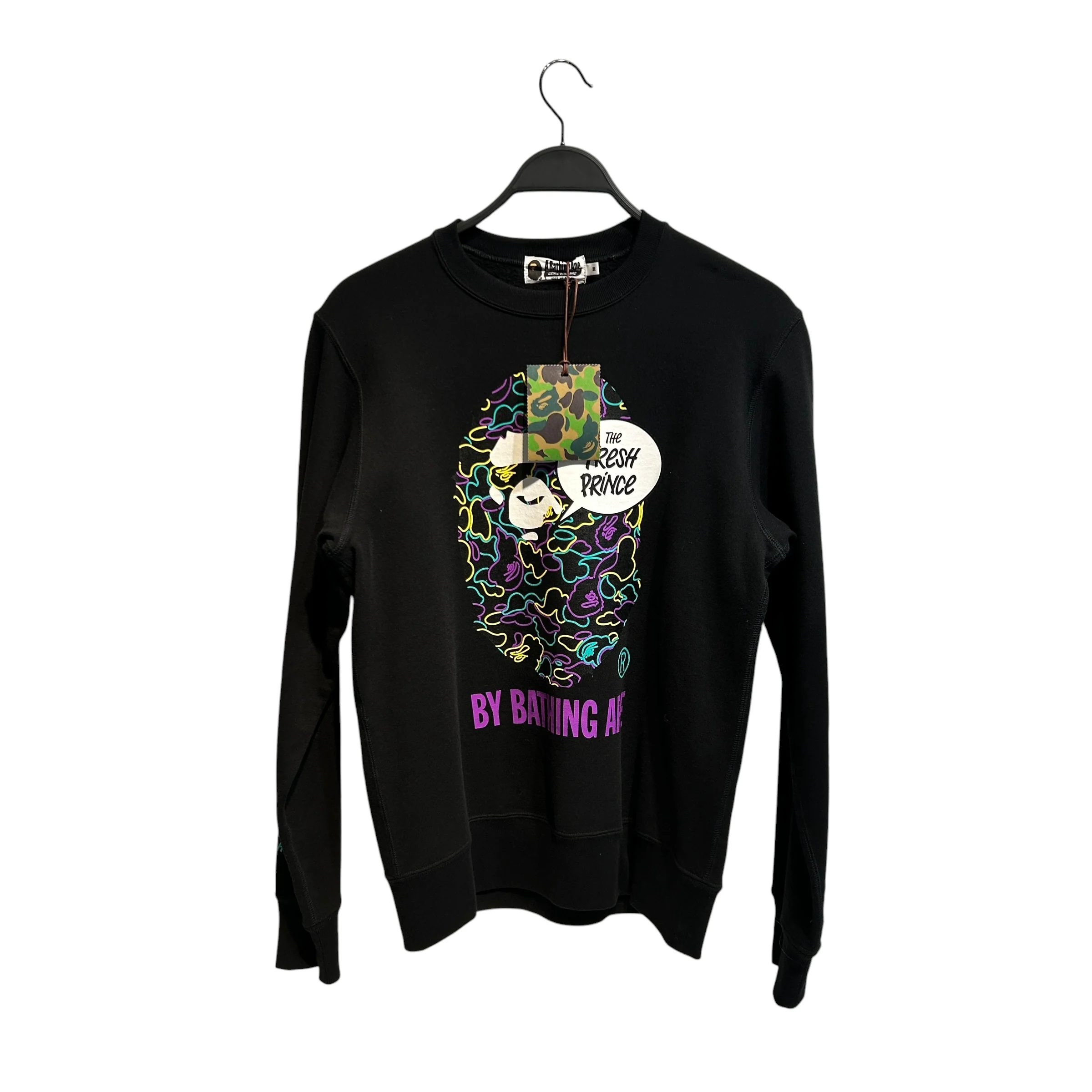 A BATHING APE/Sweater/M/Cotton/BLK/FRESH PRINCE