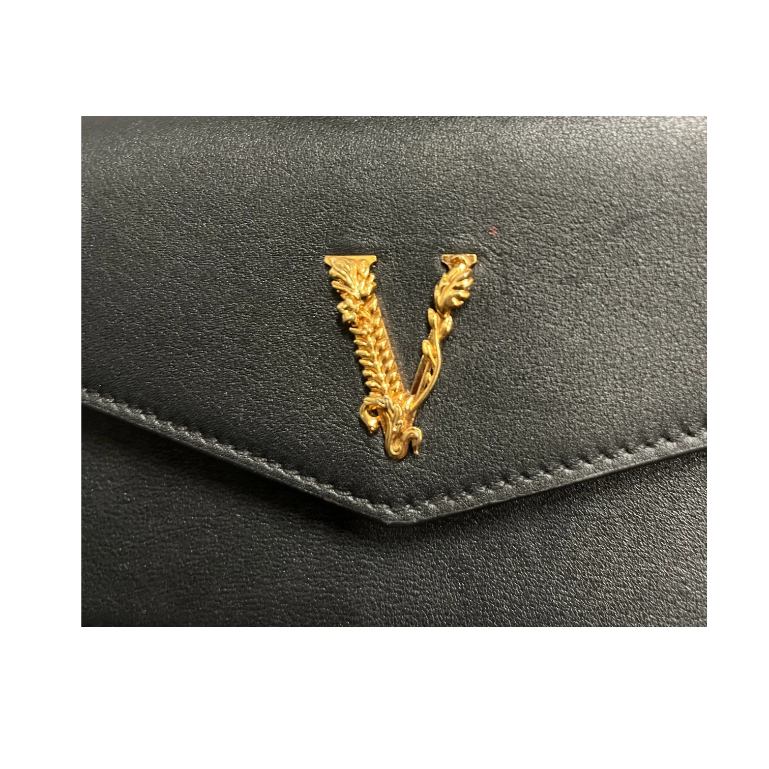 VERSACE/Cross Body Bag/Leather/BLK/lthr crossbody