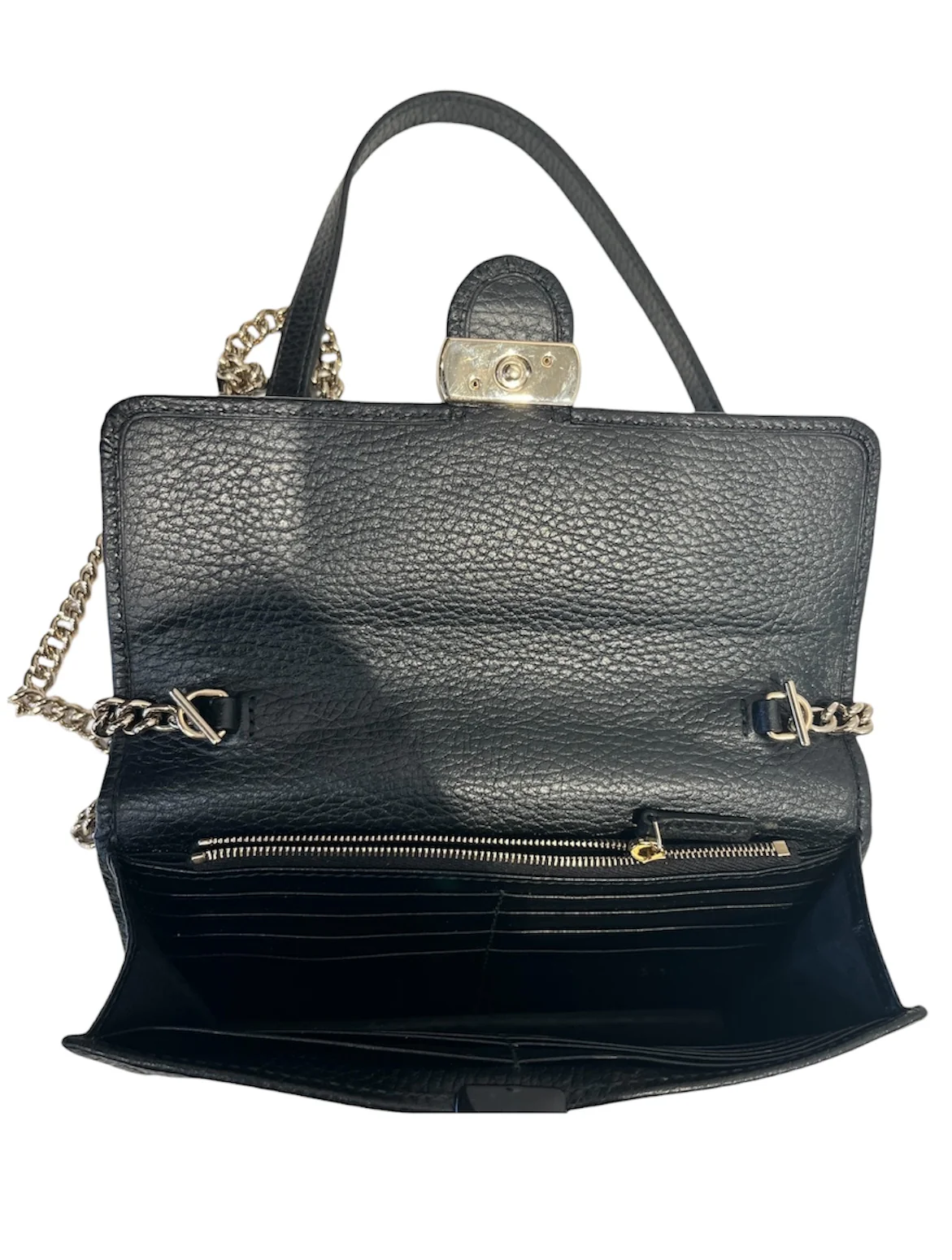 GUCCI/Cross Body Bag/Leather/BLK/615523