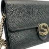 GUCCI/Cross Body Bag/Leather/BLK/615523