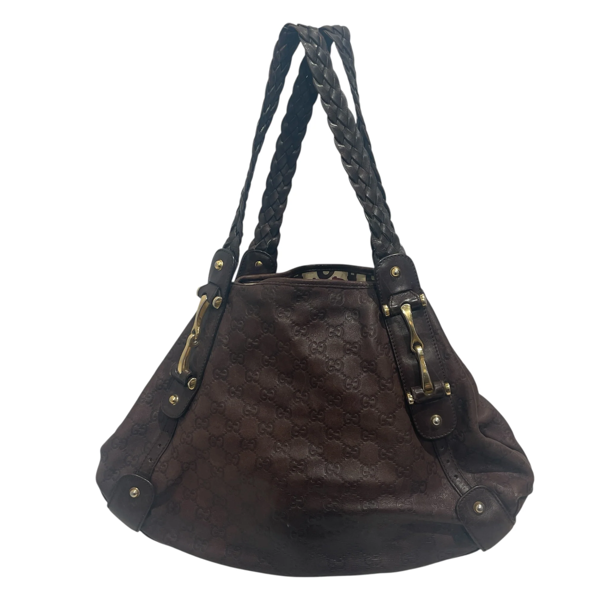 GUCCI/Bag/Leather/BRW/Guccissima Leather Bag