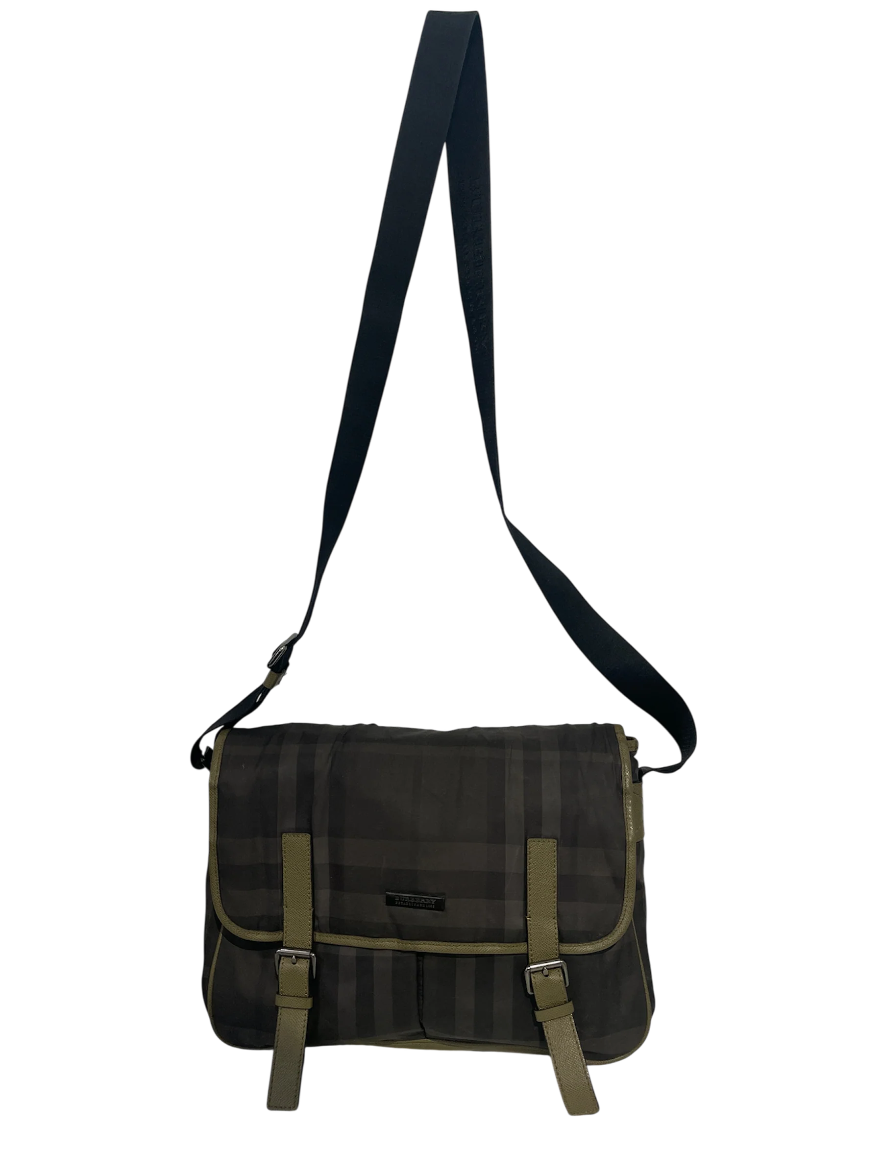 BURBERRY/Bag/Plaid/Cotton/GRN/BURBERRY PLAID BAG GRN