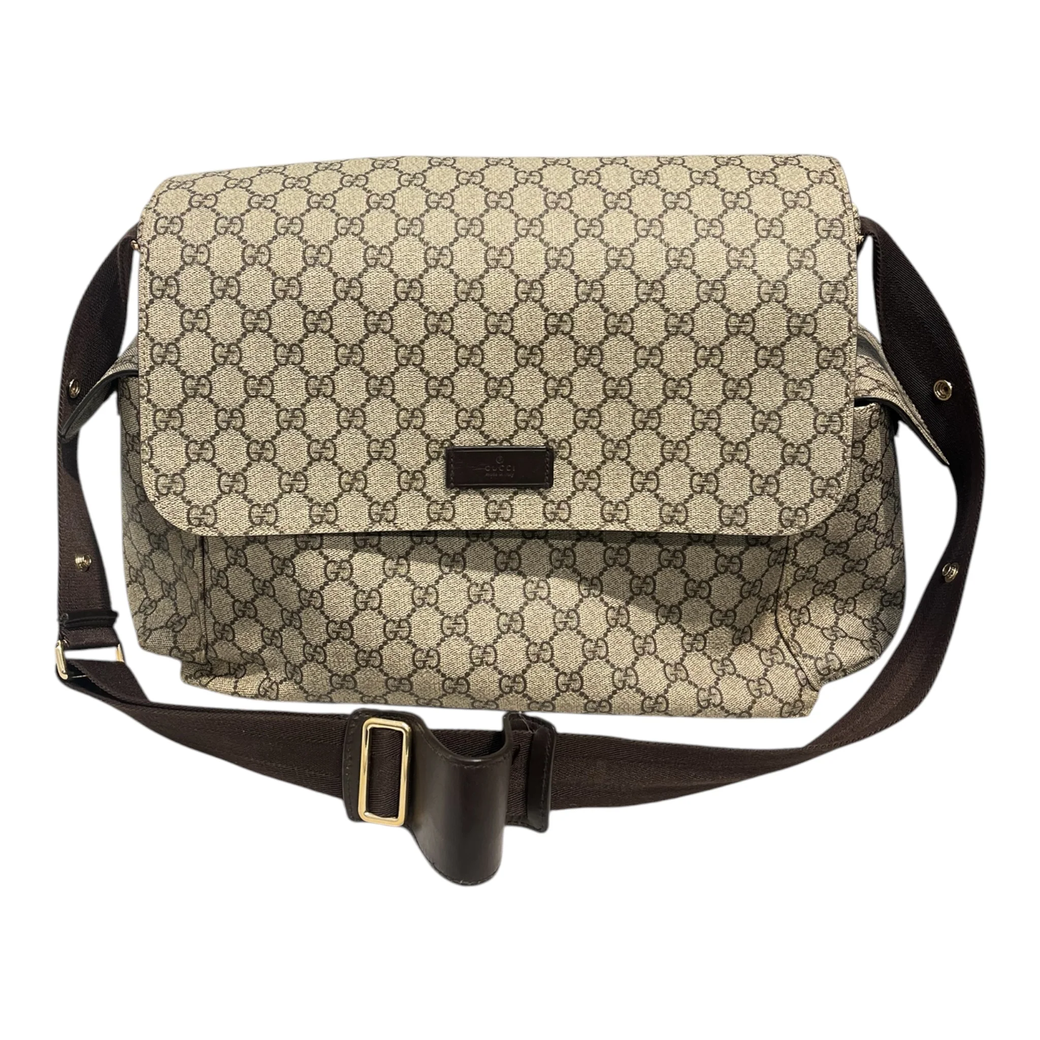 GUCCI/Bag/Monogram/BEG/COATED CANVAS DIAPER SUPREME