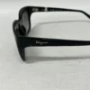 Salvatore Ferragamo/Sunglasses/Plastic/BLK/SILVER SIDE LOGO, BLACK FRAME