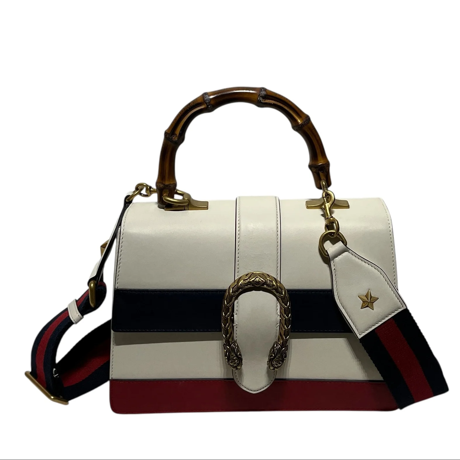 GUCCI/Hand Bag/Leather/CRM/DIONYSUS BAMBOO HANDLE
