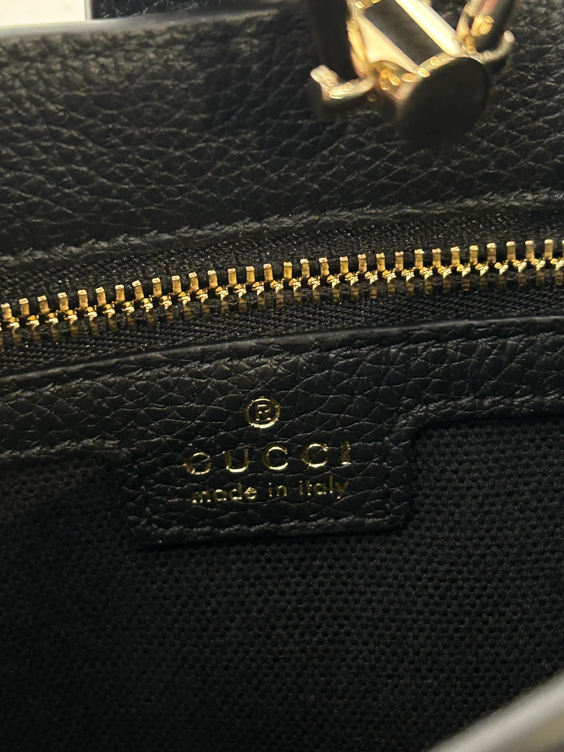 GUCCI/Bag/Leather/BLK/JACKIE LOCK PURSE