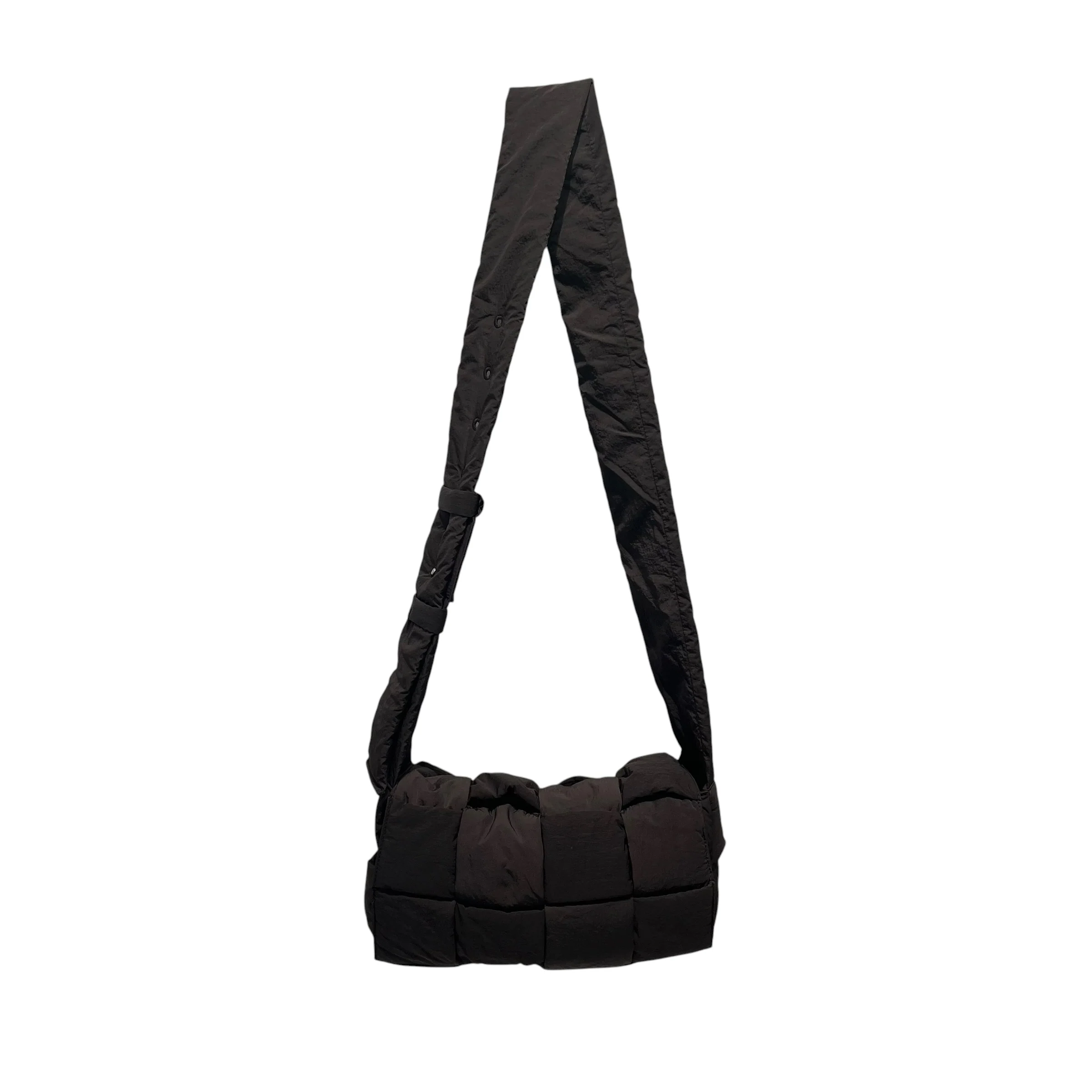 BOTTEGA VENETA/Cross Body Bag/Nylon/BRW/PADDEDCASSETTEBAG