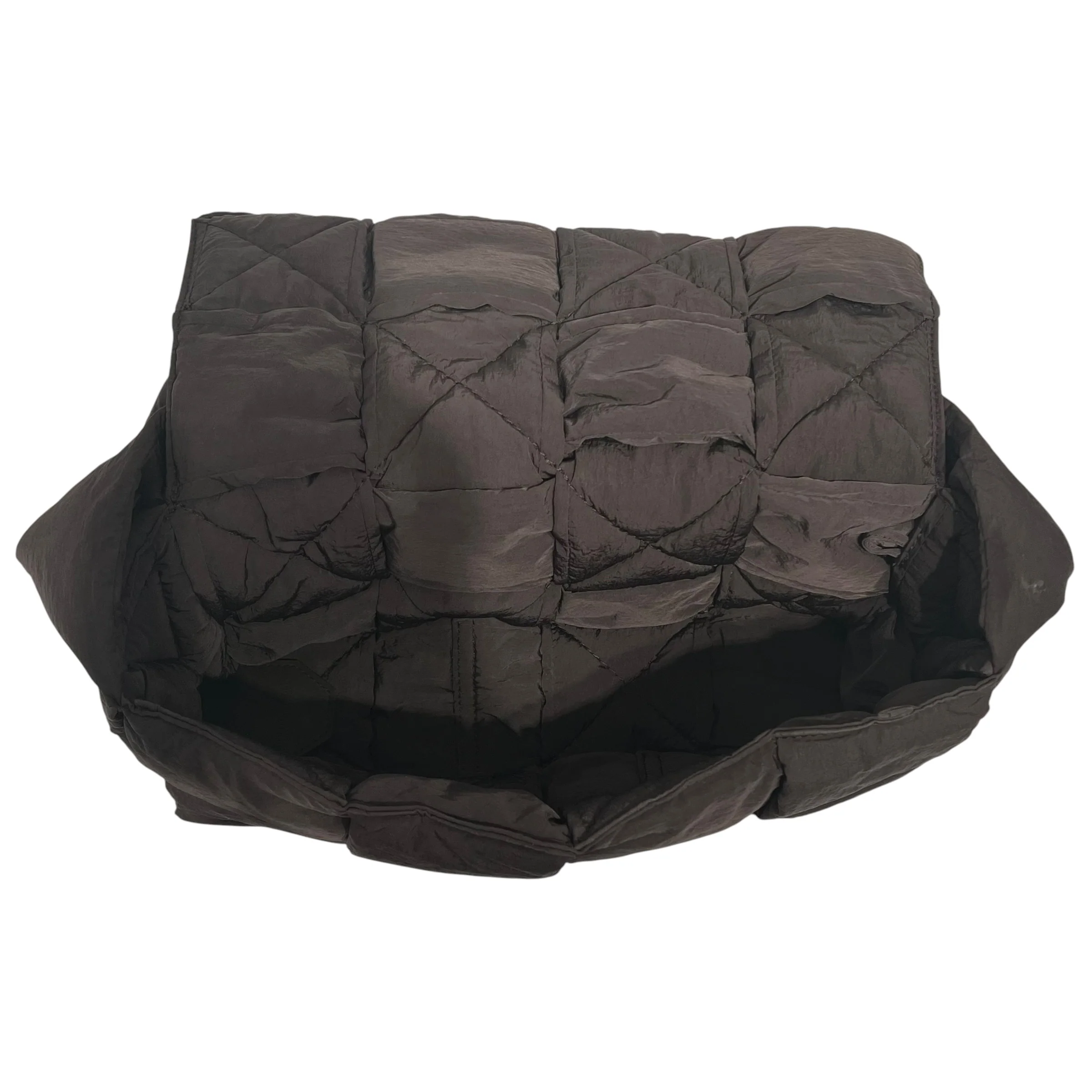 BOTTEGA VENETA/Cross Body Bag/Nylon/BRW/PADDEDCASSETTEBAG