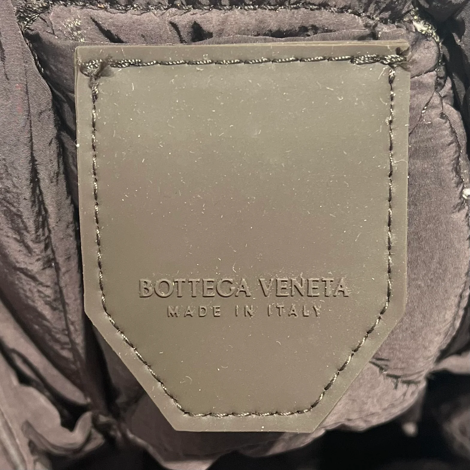 BOTTEGA VENETA/Cross Body Bag/Nylon/BRW/PADDEDCASSETTEBAG