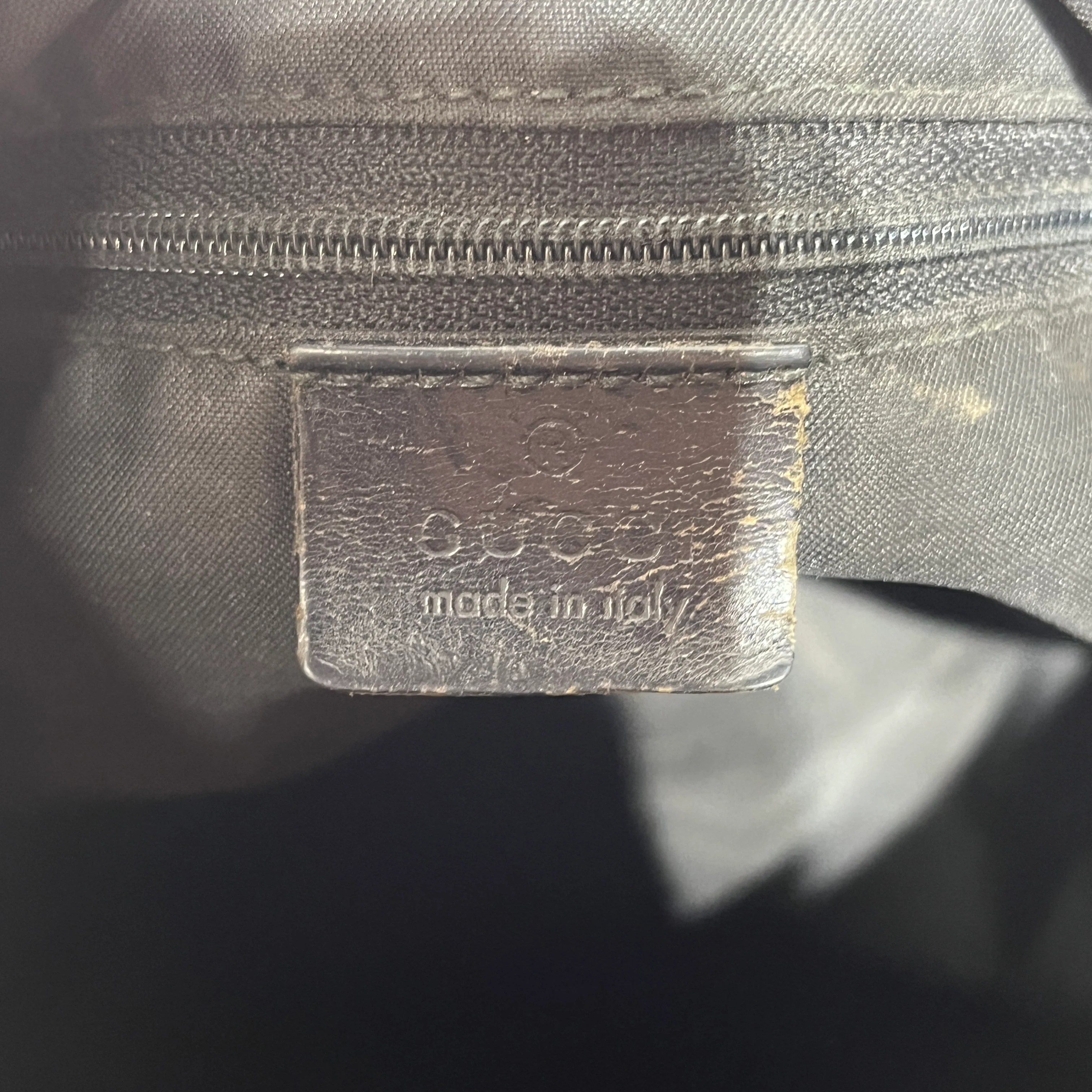 GUCCI/Hand Bag/Monogram/Nylon/BLK/GG Nylon Hobo Handbag