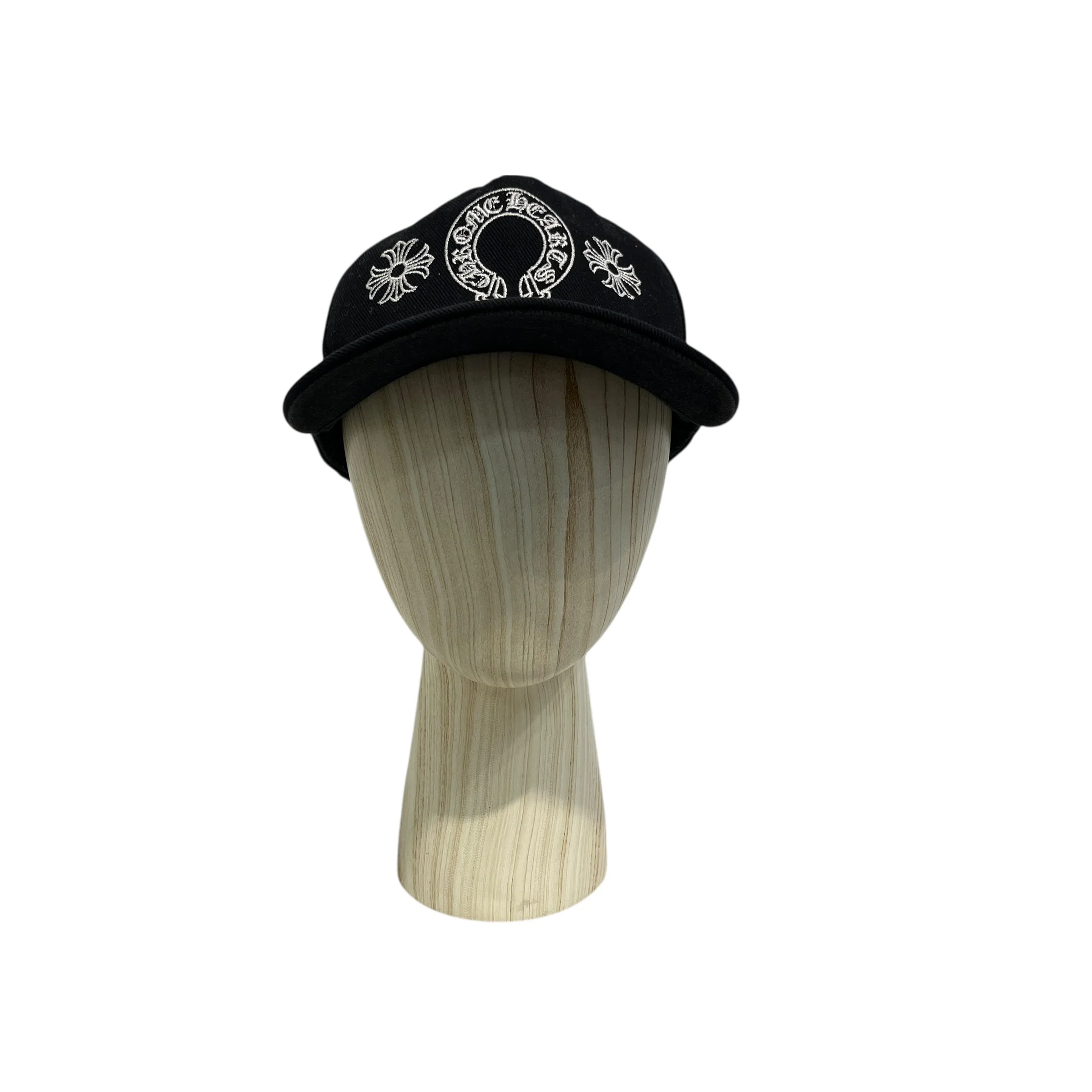 CHROME HEARTS/Cap/OS/Denim/BLK/horseshoe