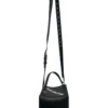 BALENCIAGA/Cross Body Bag/Leather/BLK/SQUARE LOGO ON TOP