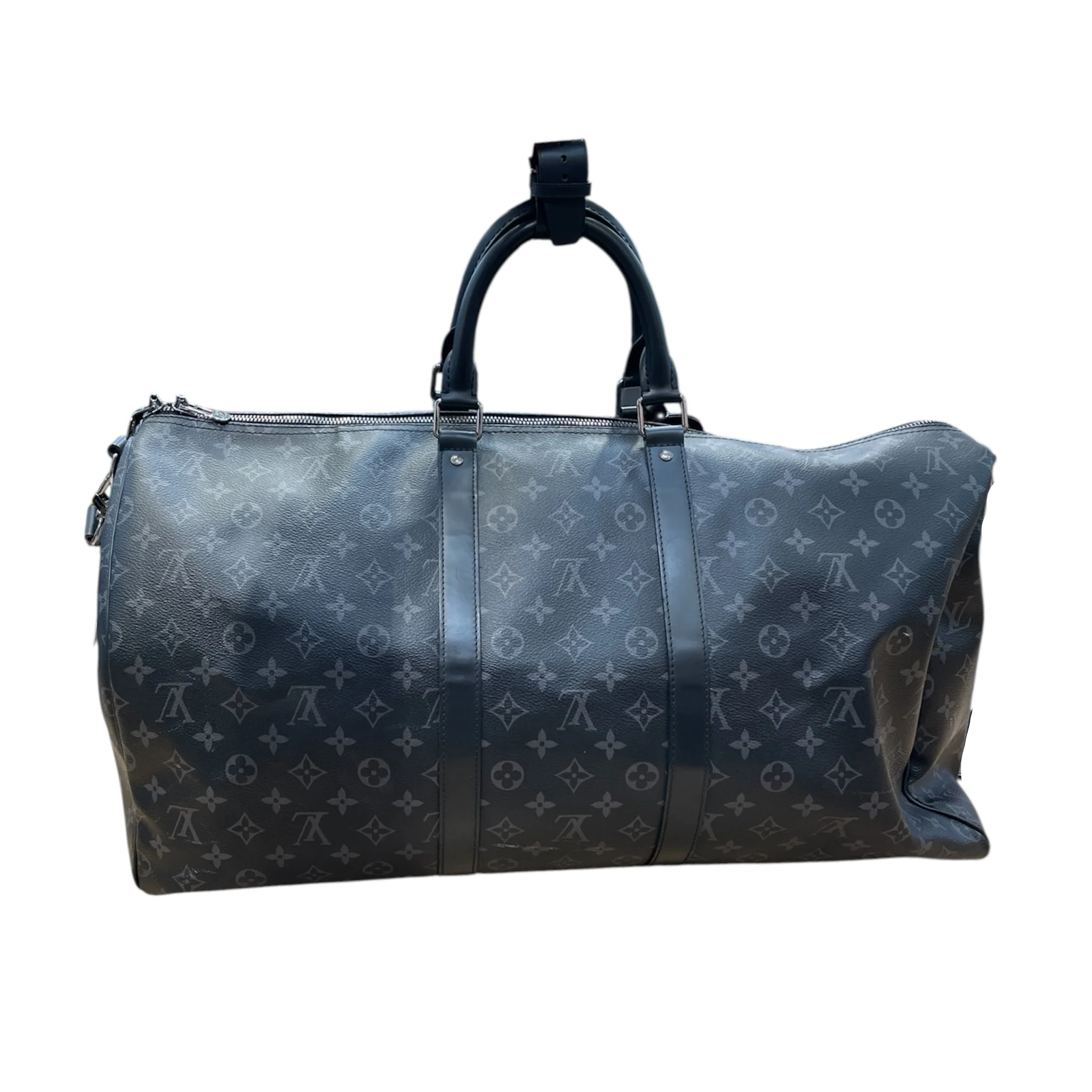 LOUIS VUITTON/Luggage/Monogram/Leather/BLK/Entrupy: 39KWRX7