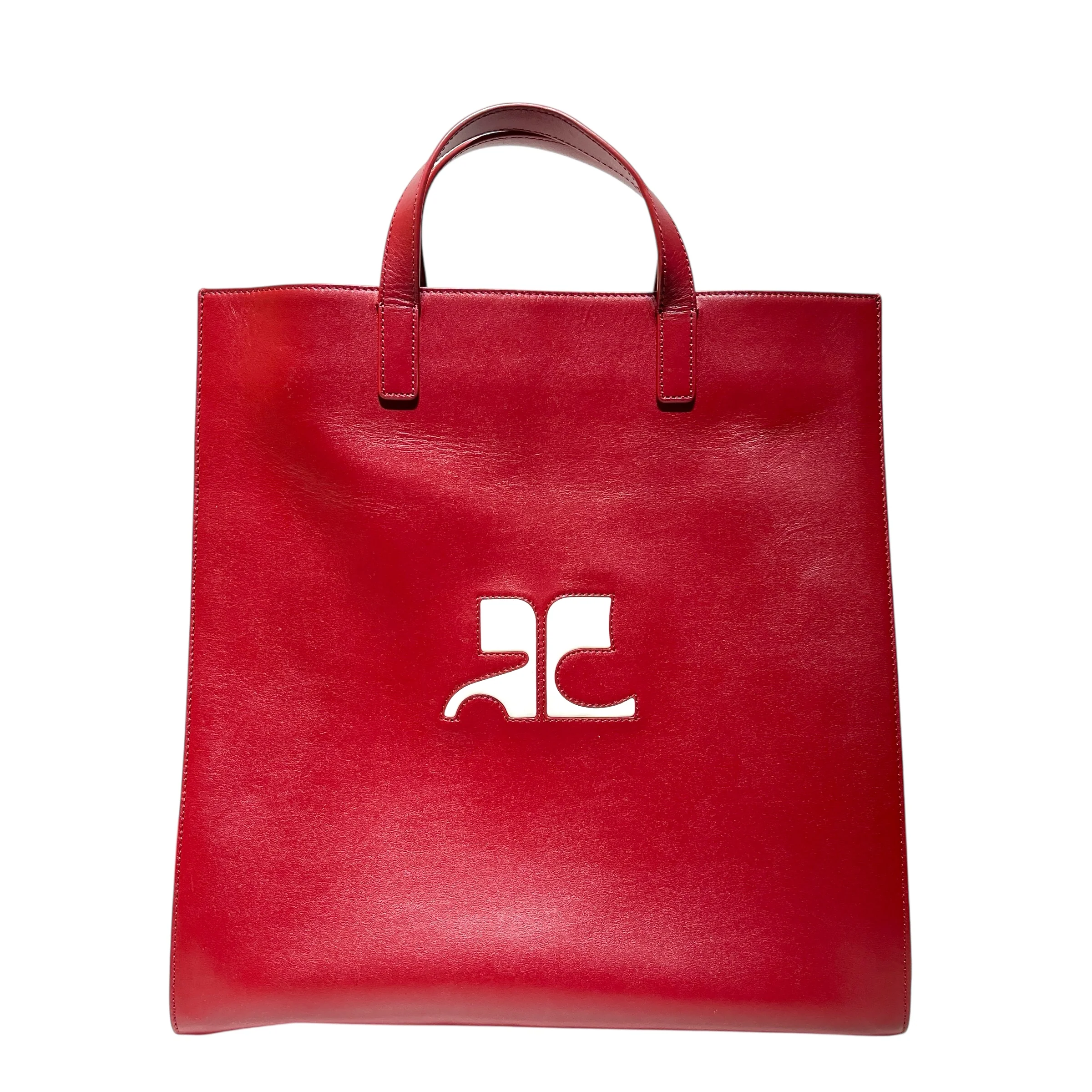 Courreges/Tote Bag/Leather/BRD/