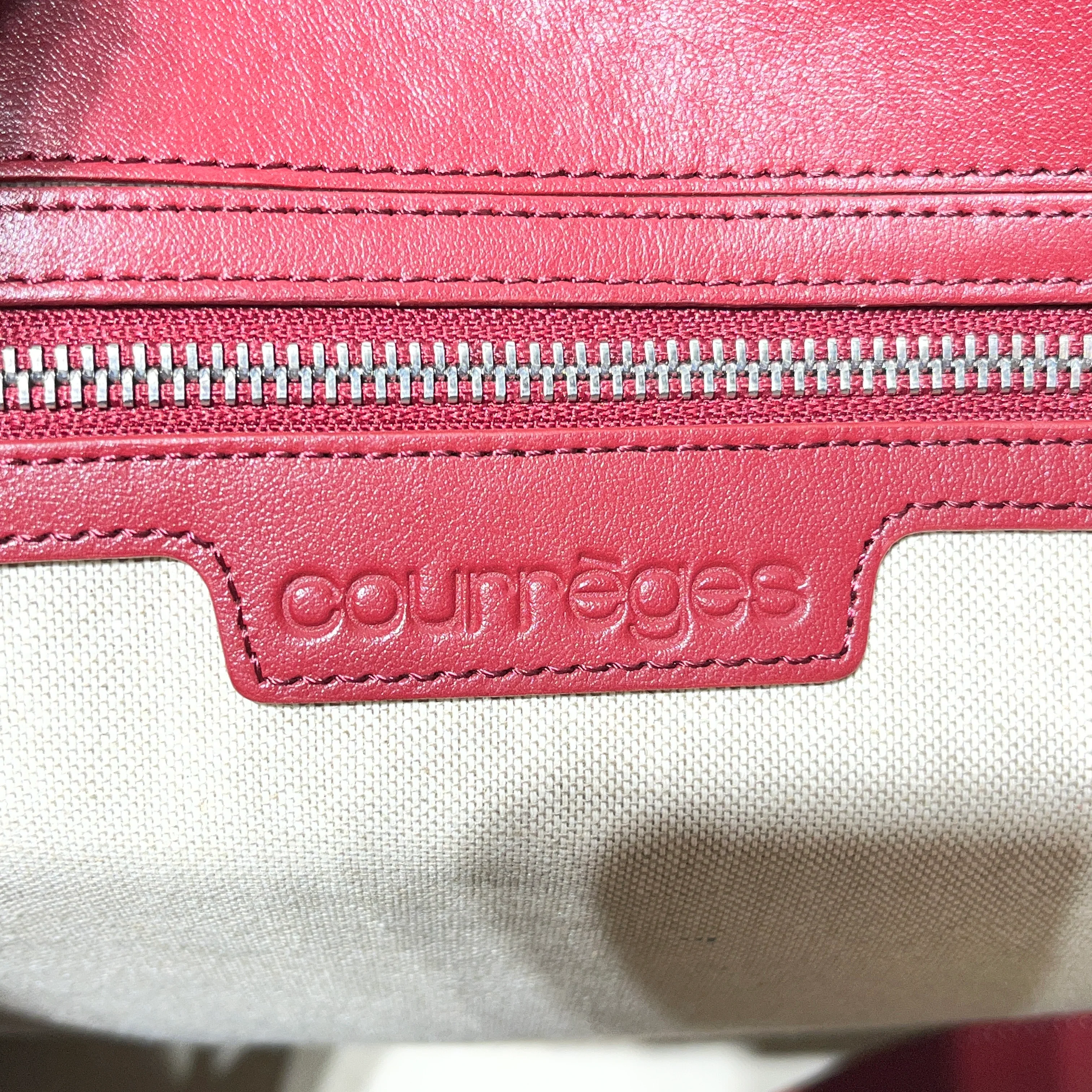 Courreges/Tote Bag/Leather/BRD/