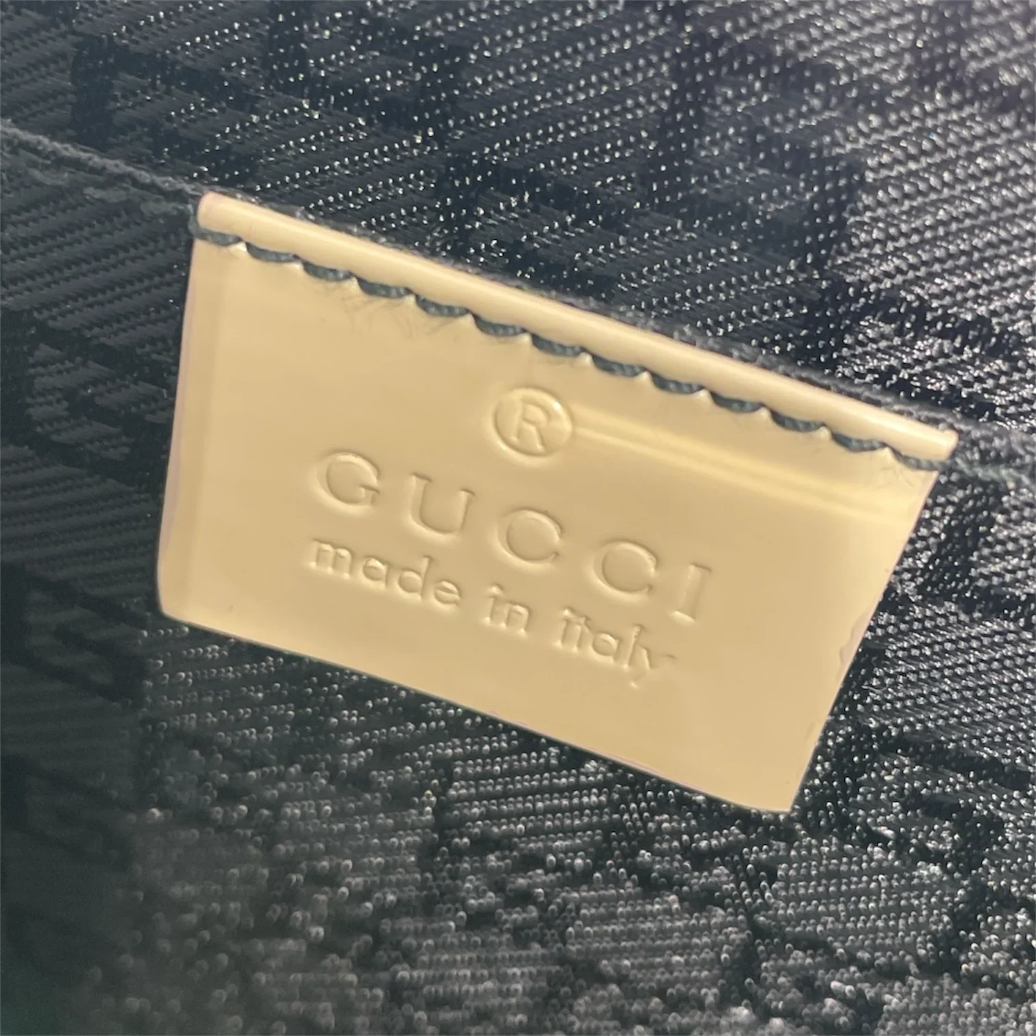 GUCCI/Hand Bag/Leather/CRM/GUCCI LUCITE TOP HANDLE