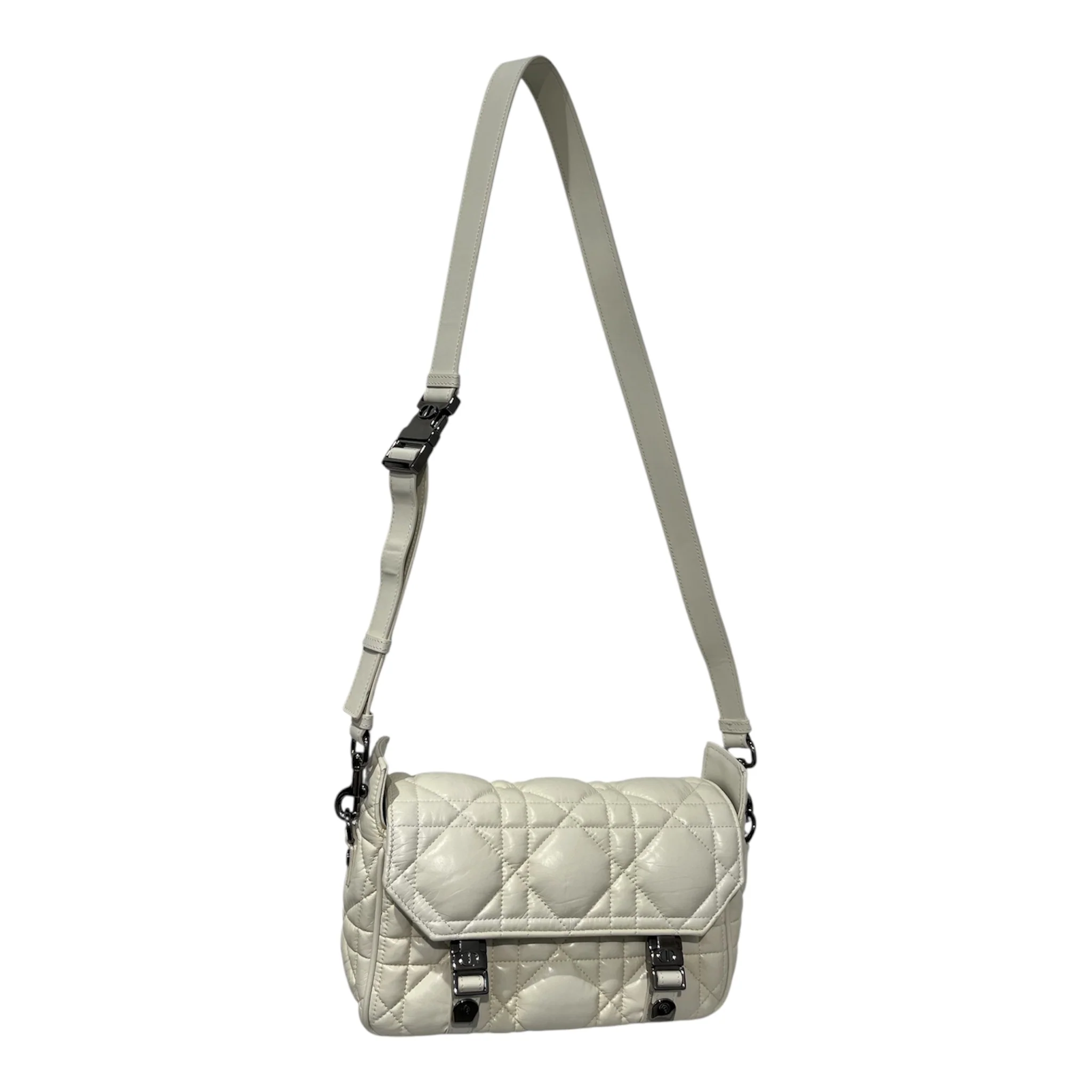 Christian Dior/Cross Body Bag/Leather/CRM/50MA0272 CANNAGE MESSENGER