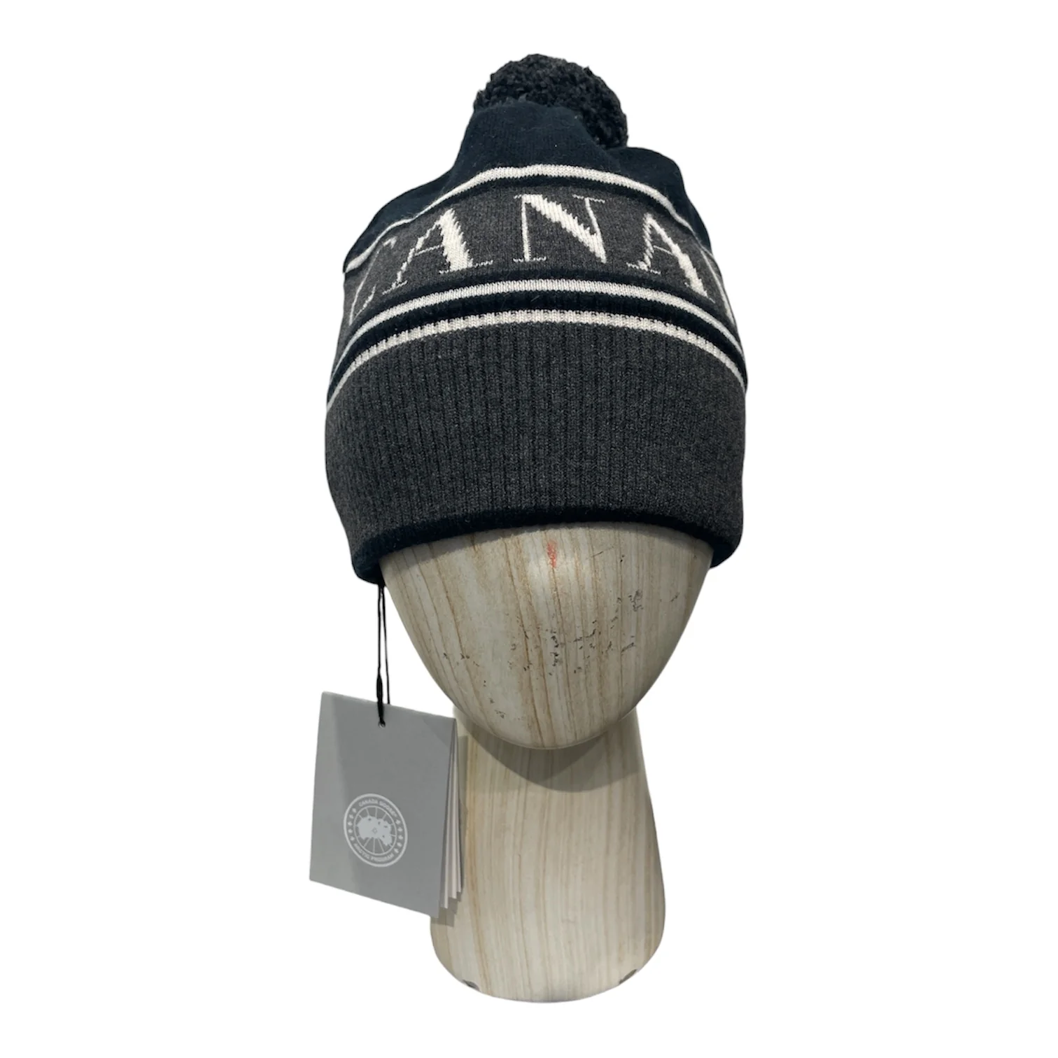 CANADA GOOSE/Beanie/OS/Stripe/Wool/BLK/