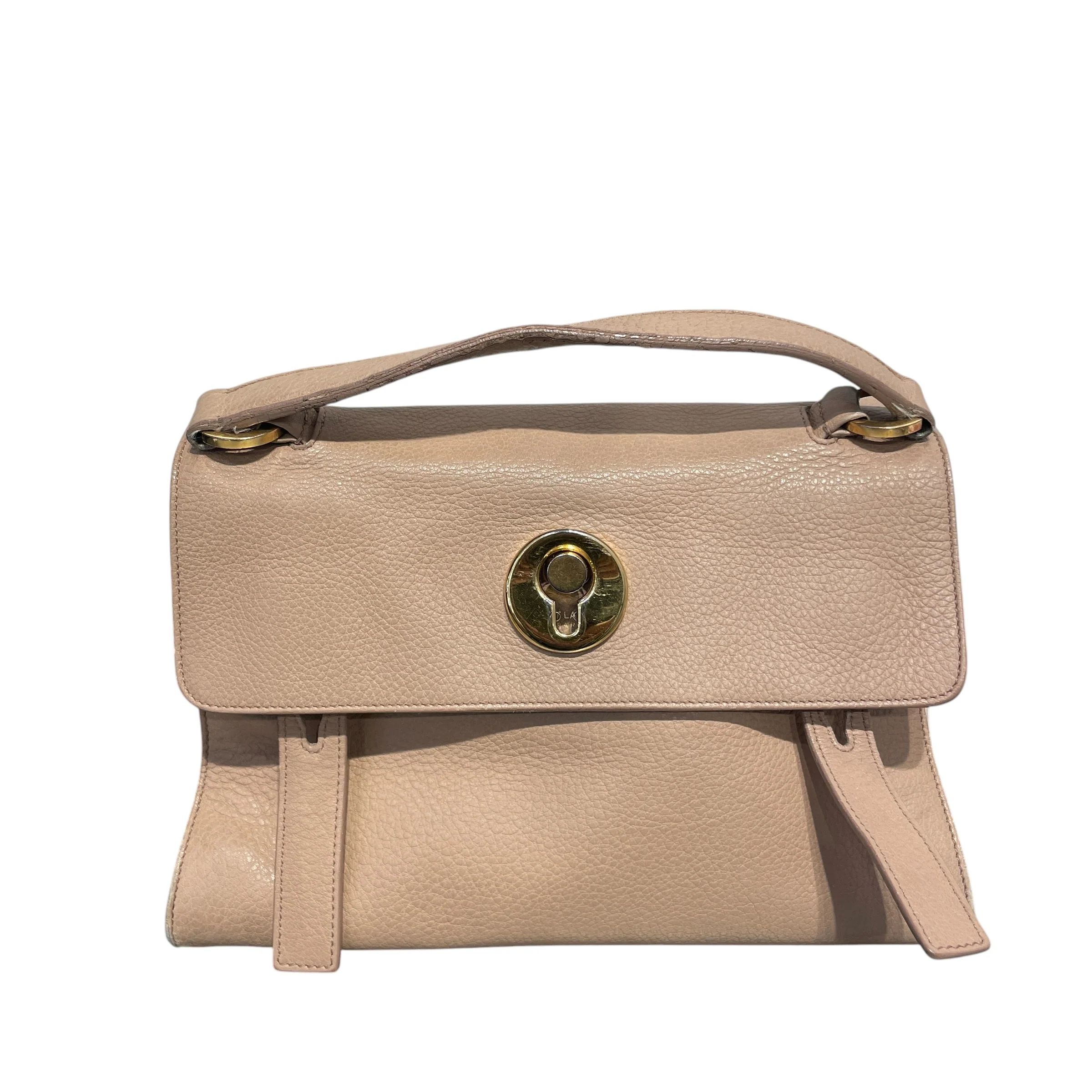 YVES SAINT LAURENT/Cross Body Bag/Leather/BEG/