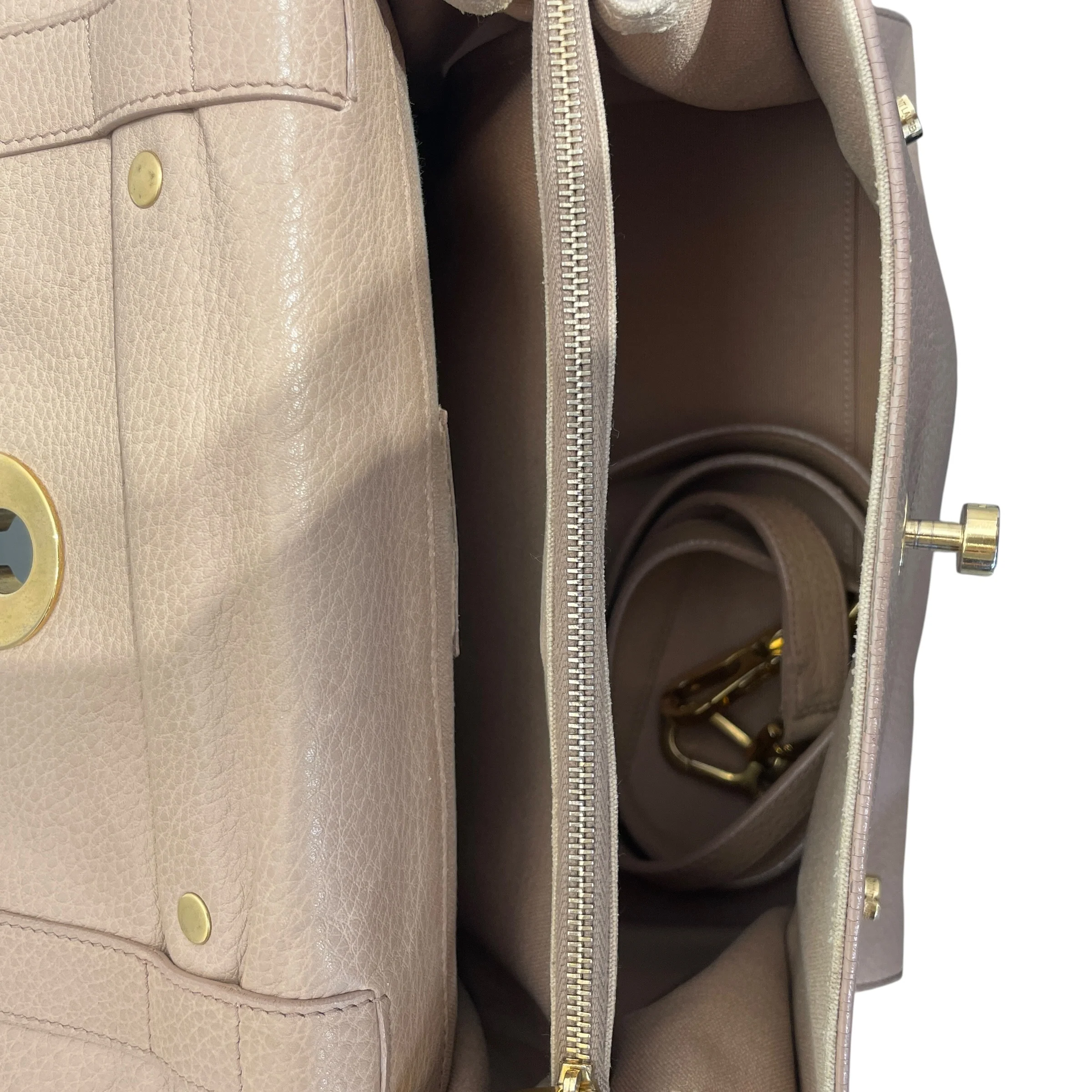 YVES SAINT LAURENT/Cross Body Bag/Leather/BEG/
