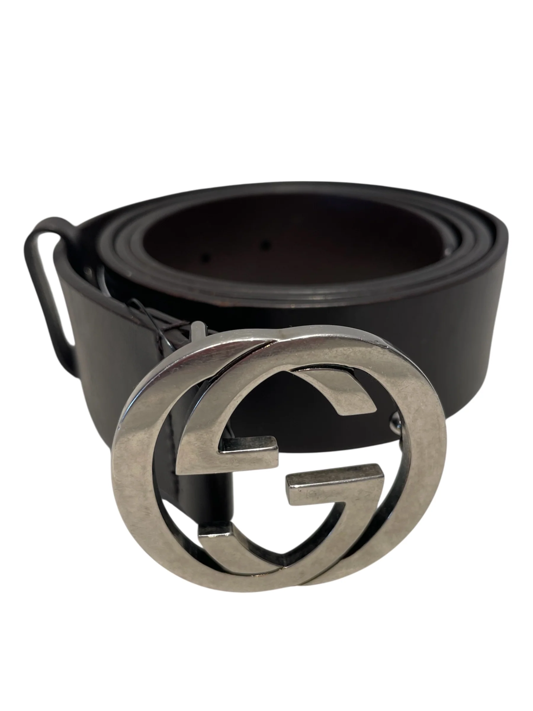 GUCCI/Belt/Leather/BRW/Dark Brown GG Belt