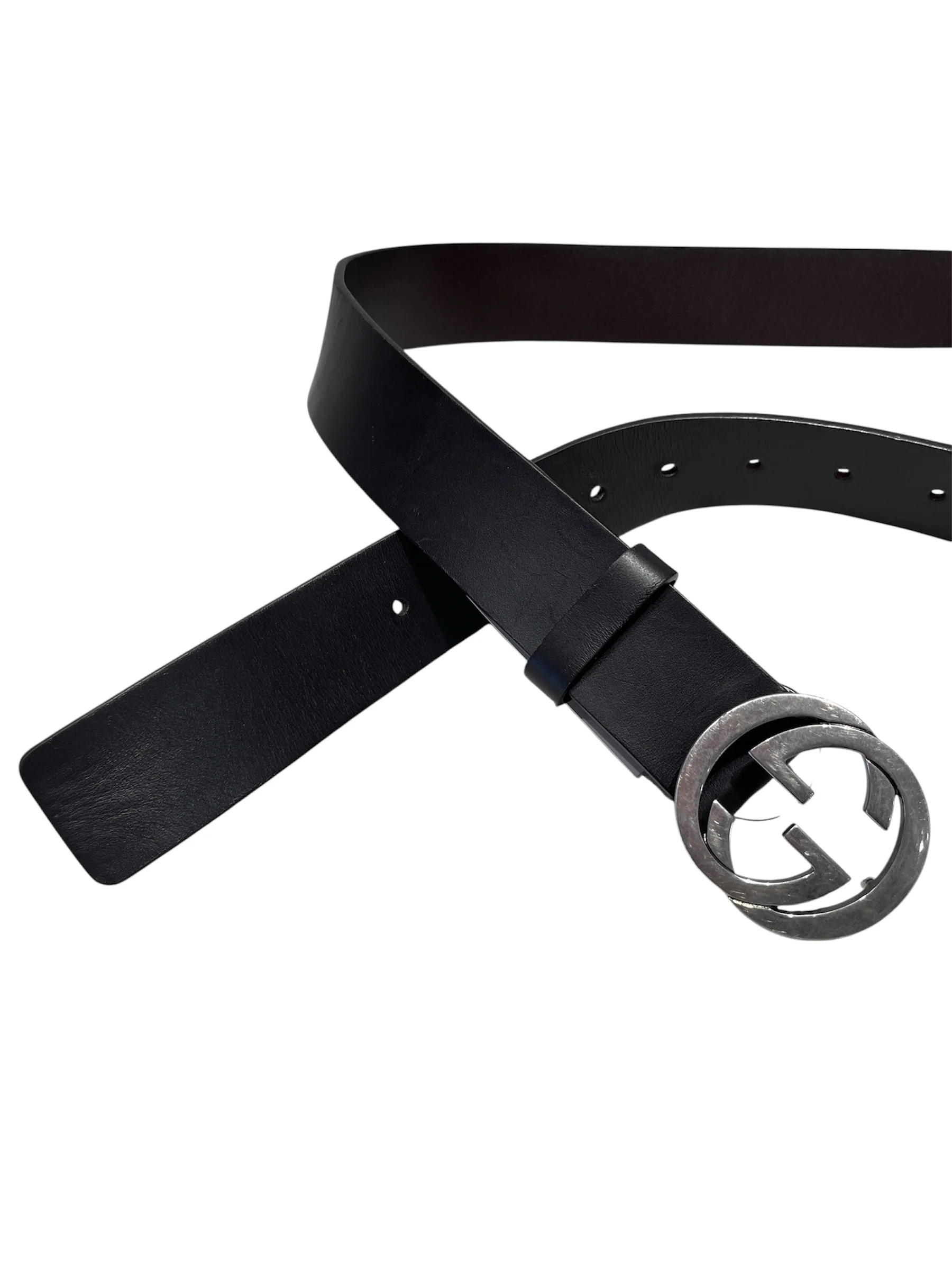 GUCCI/Belt/Leather/BRW/Dark Brown GG Belt