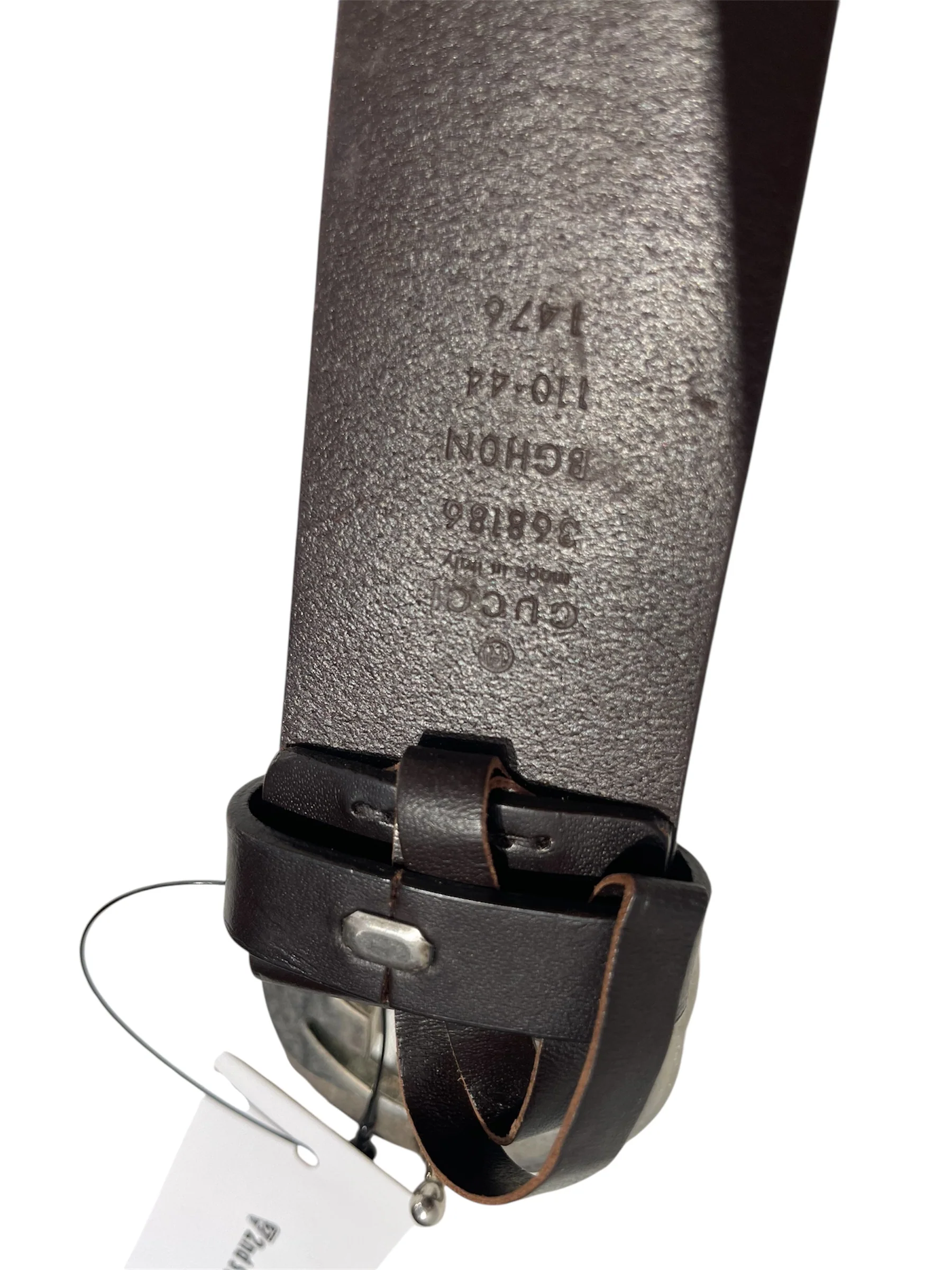 GUCCI/Belt/Leather/BRW/Dark Brown GG Belt