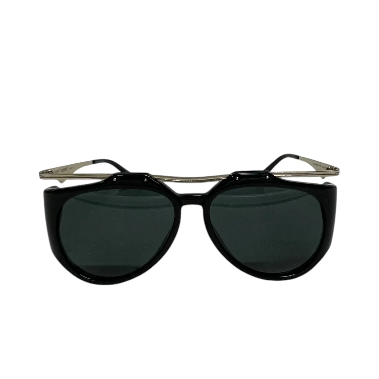 YVES SAINT LAURENT/Glasses/Metal/BLK/HANG LENS/ WIRE FRAME