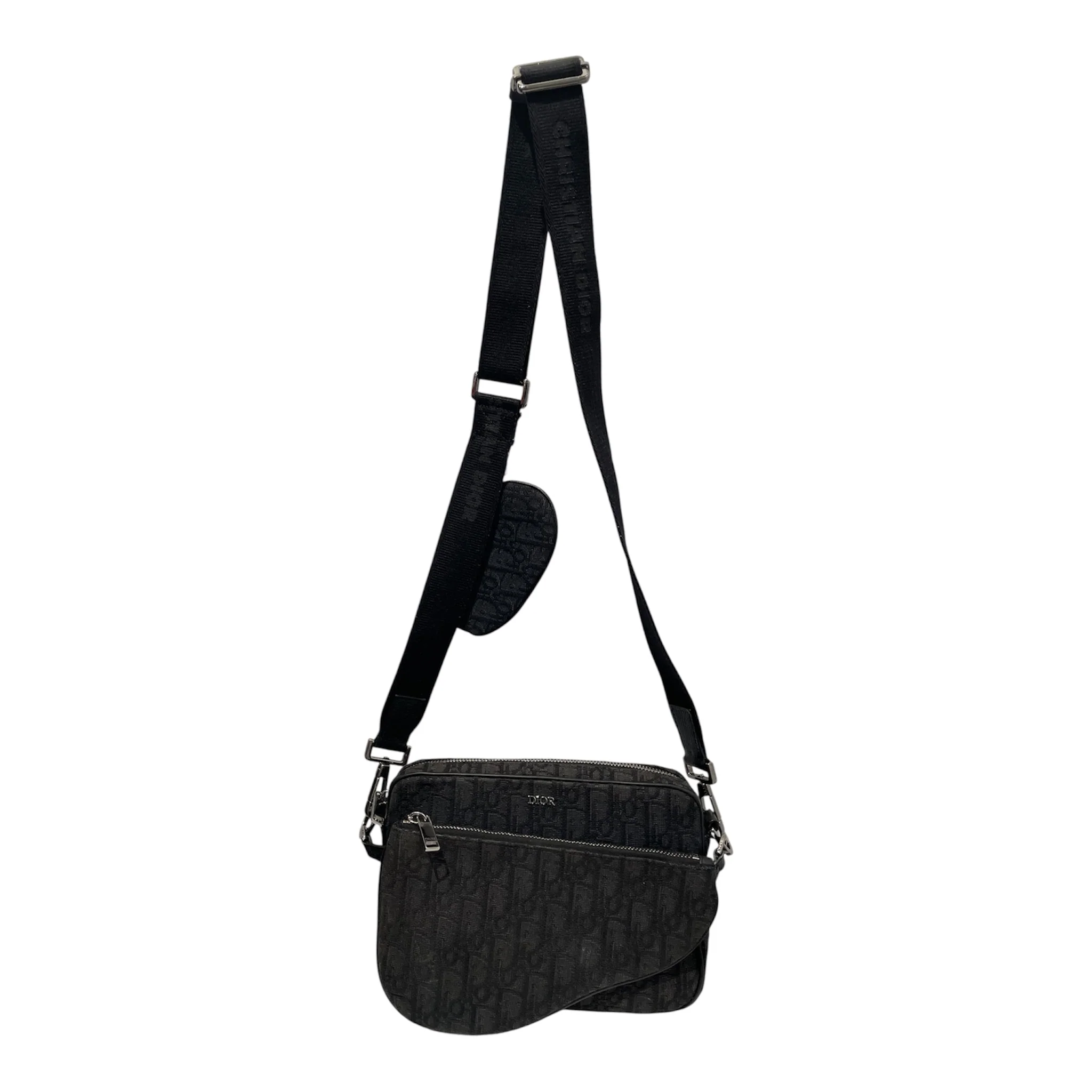 Christian Dior/Cross Body Bag/Monogram/GRY/SAFARI MONO