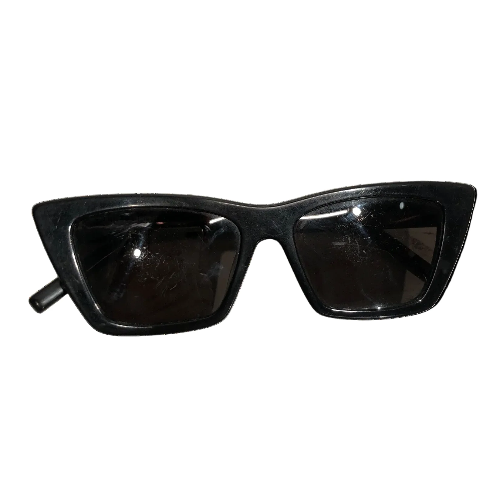 SAINT LAURENT/Sunglasses/Plastic/BLK/
