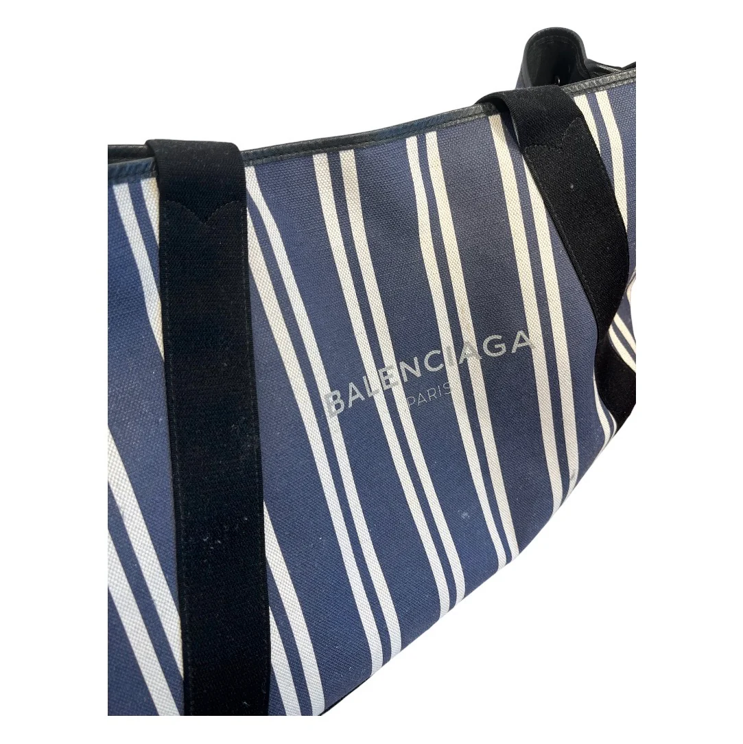 BALENCIAGA/Tote Bag/Stripe/NVY/cabas