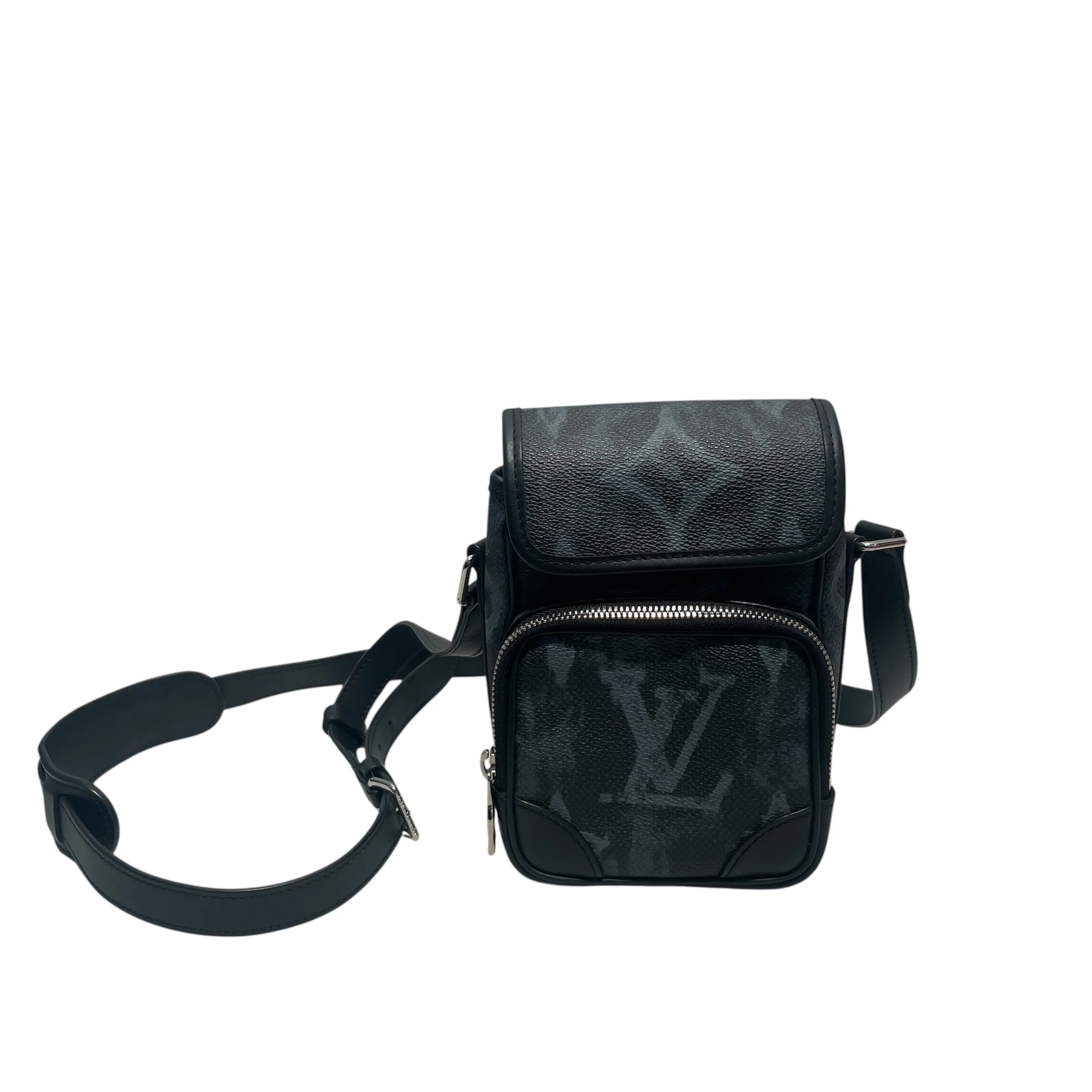 LOUIS VUITTON/Cross Body Bag/All Over Print/Leather/BLK/CROSS BPDY GRAFITI LOGO
