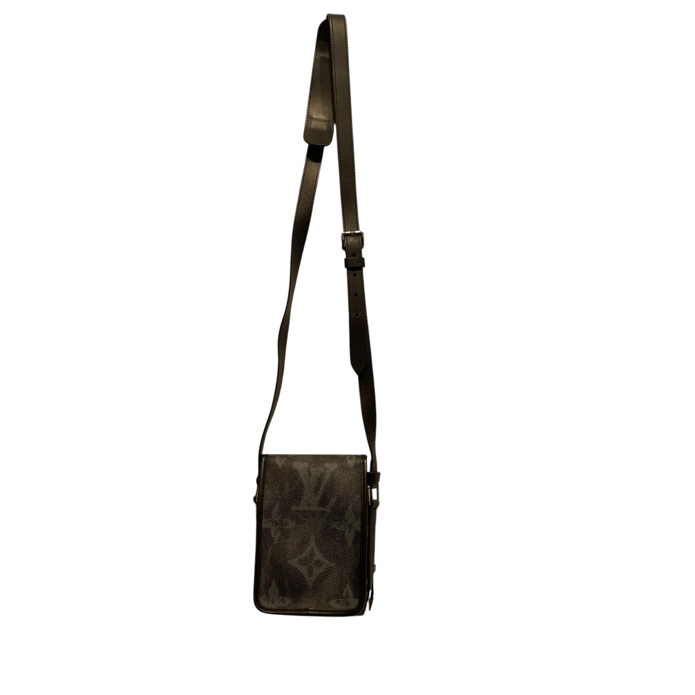 LOUIS VUITTON/Cross Body Bag/All Over Print/Leather/BLK/CROSS BPDY GRAFITI LOGO