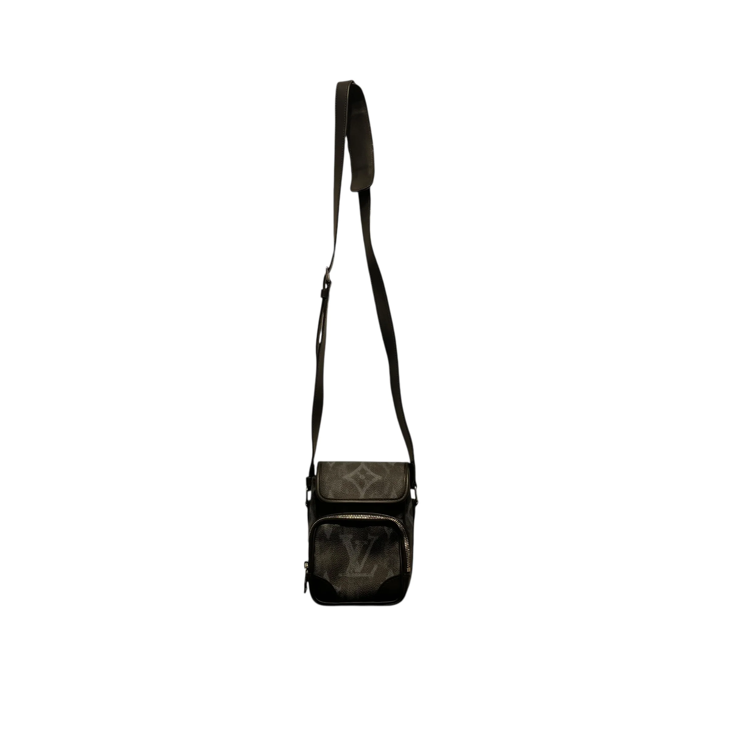 LOUIS VUITTON/Cross Body Bag/All Over Print/Leather/BLK/CROSS BPDY GRAFITI LOGO