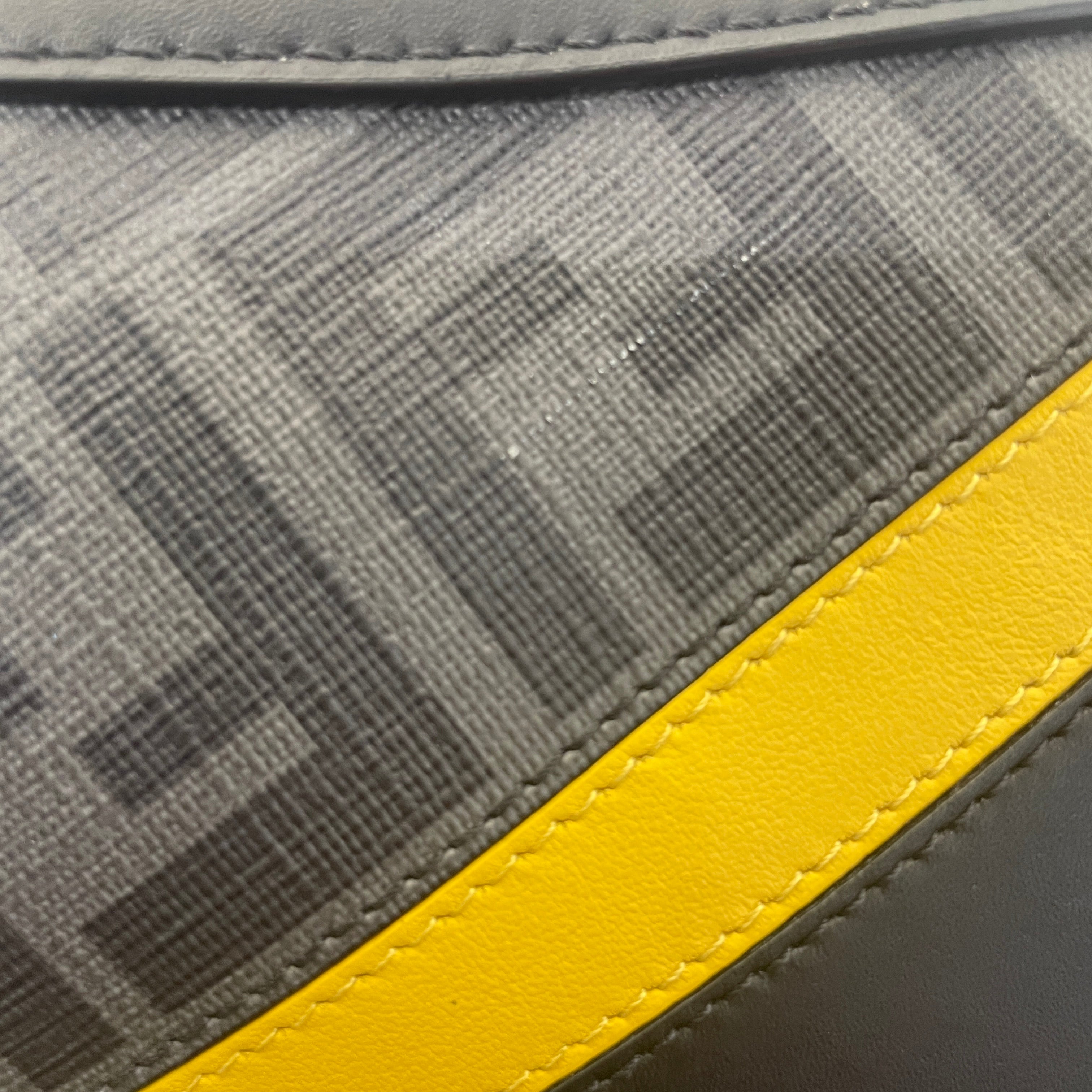 FENDI/Cross Body Bag/Monogram/Leather/BLK/DGMJK4C