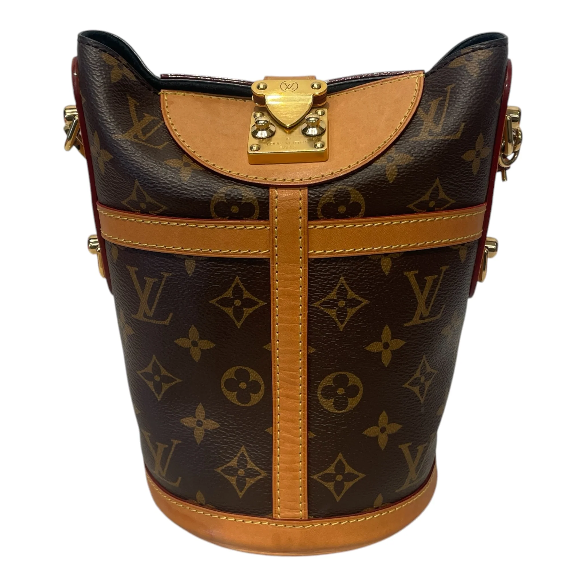3381-louis-vuitton-bag-monogram-leather-brw-bucket-bag-1.webp LOUIS VUITTON/Bag/Monogram/Leather/BRW/Bucket Bag