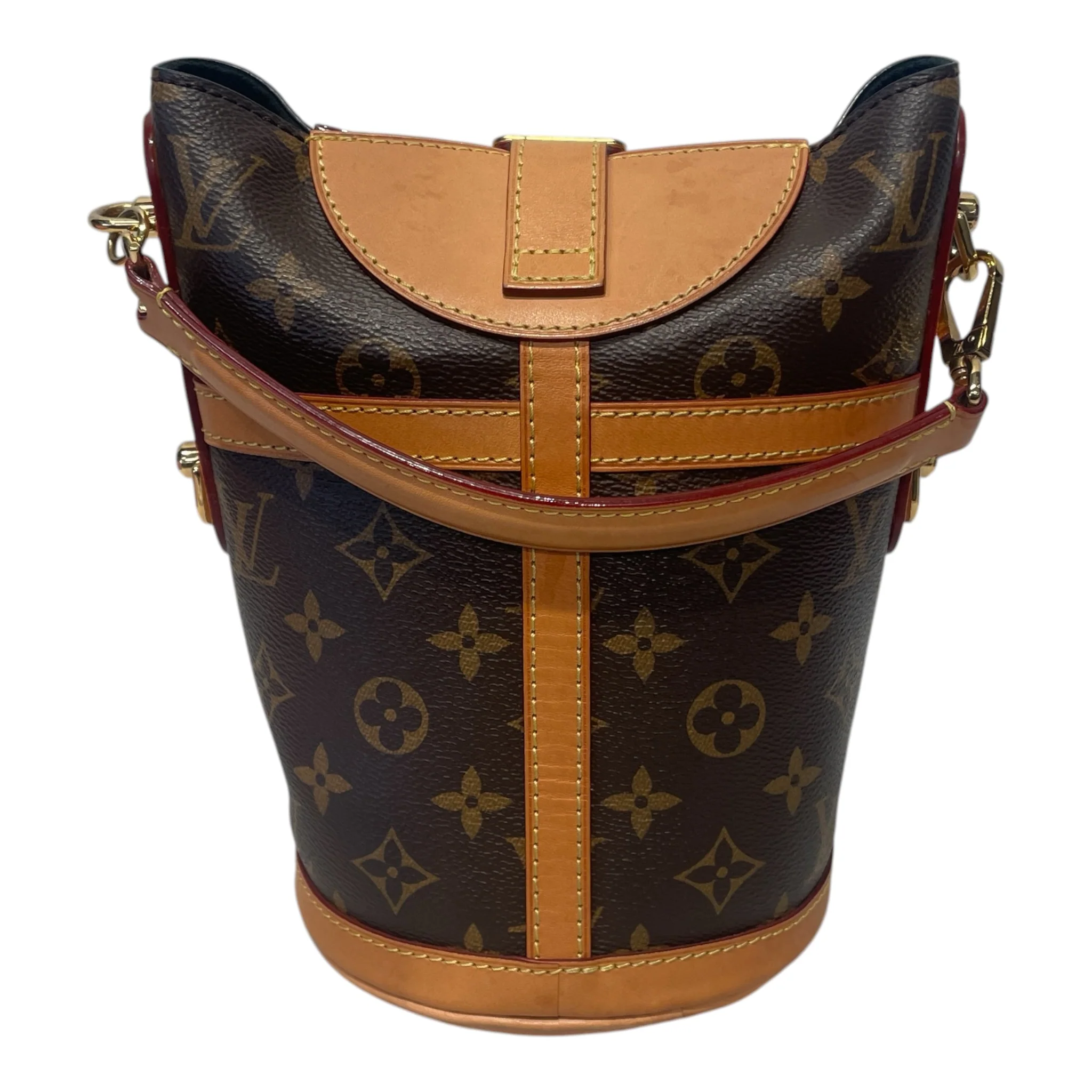 3381-louis-vuitton-bag-monogram-leather-brw-bucket-bag-2.webp LOUIS VUITTON/Bag/Monogram/Leather/BRW/Bucket Bag