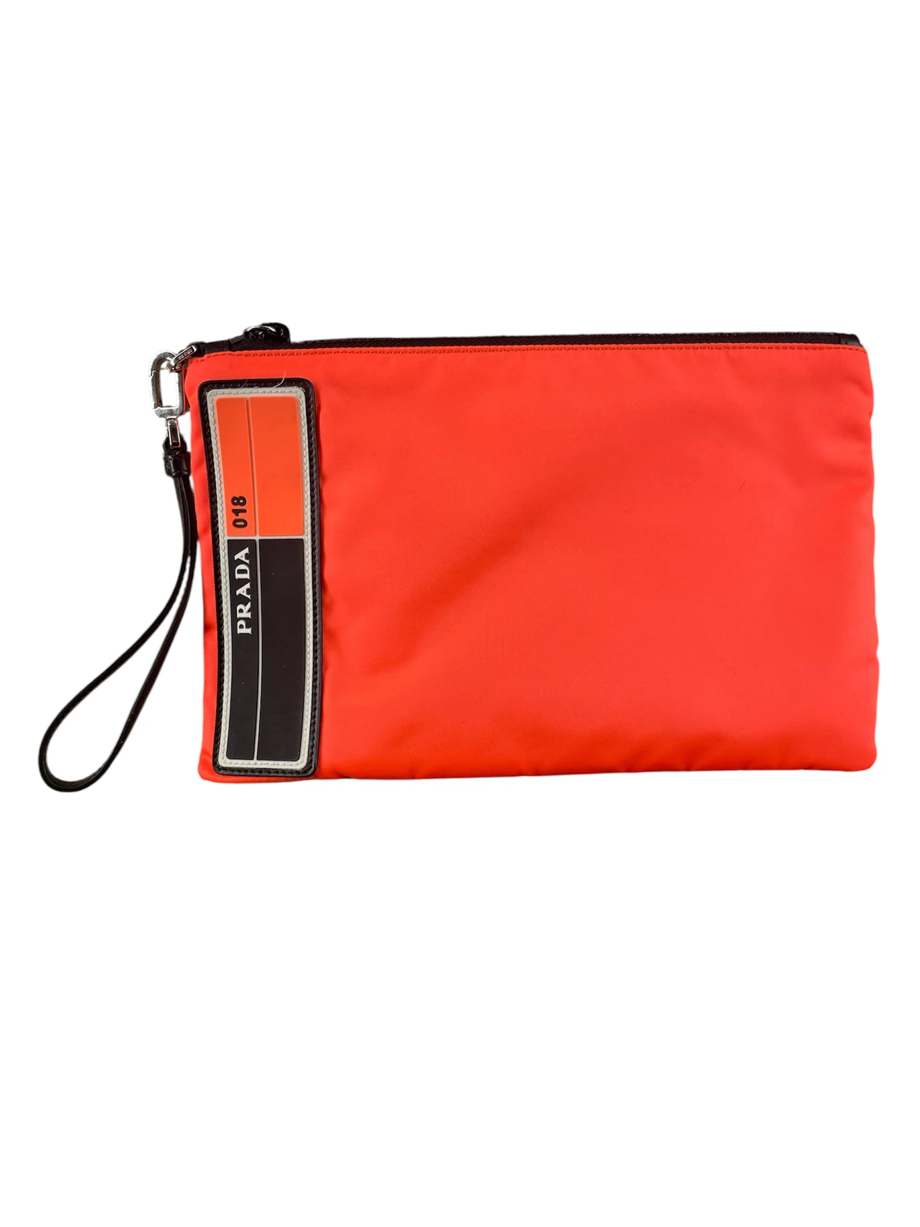 PRADA/Clutch Bag/Nylon/ORN/NYLON TESSUTO CLUTCH