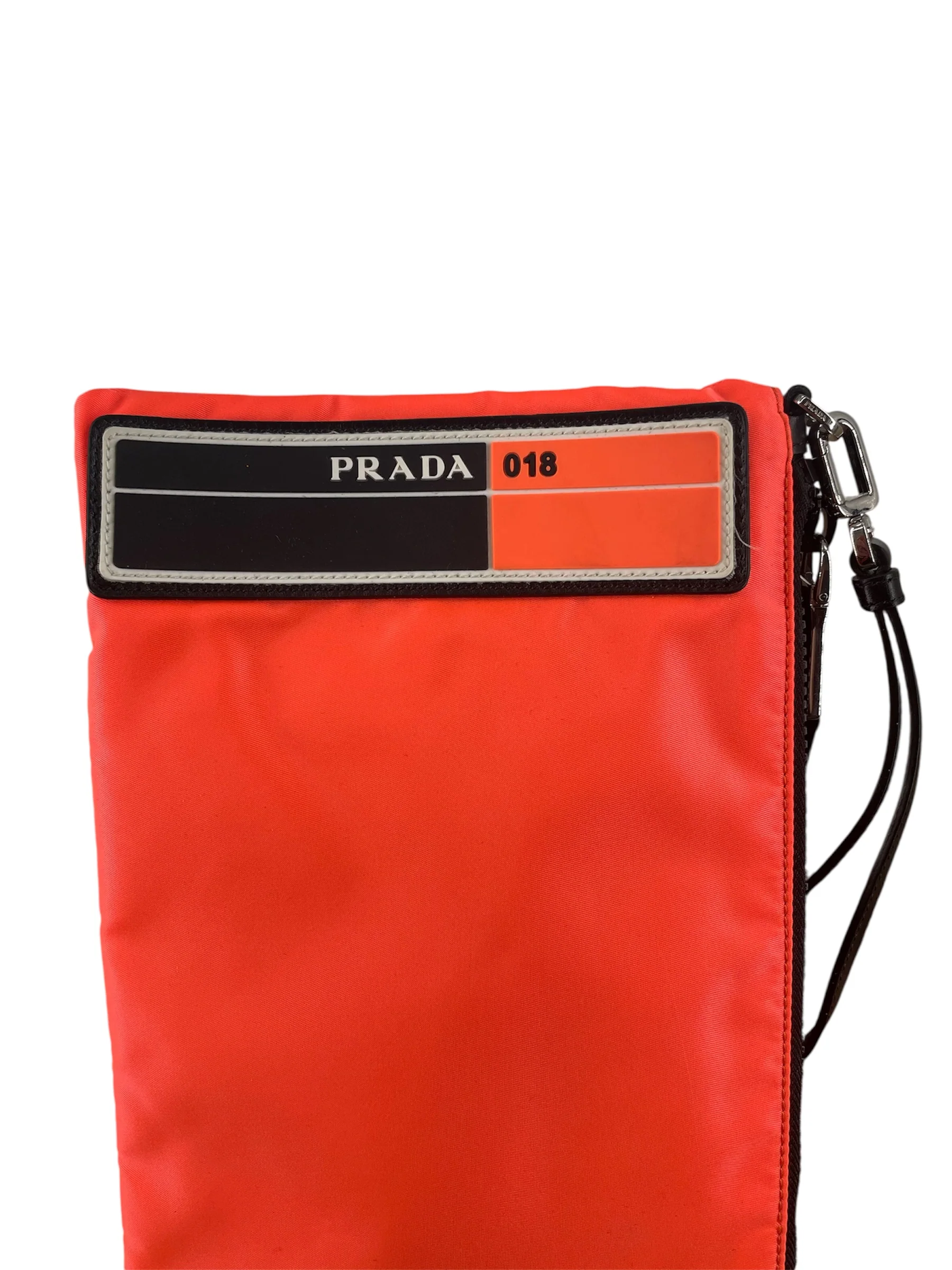 PRADA/Clutch Bag/Nylon/ORN/NYLON TESSUTO CLUTCH