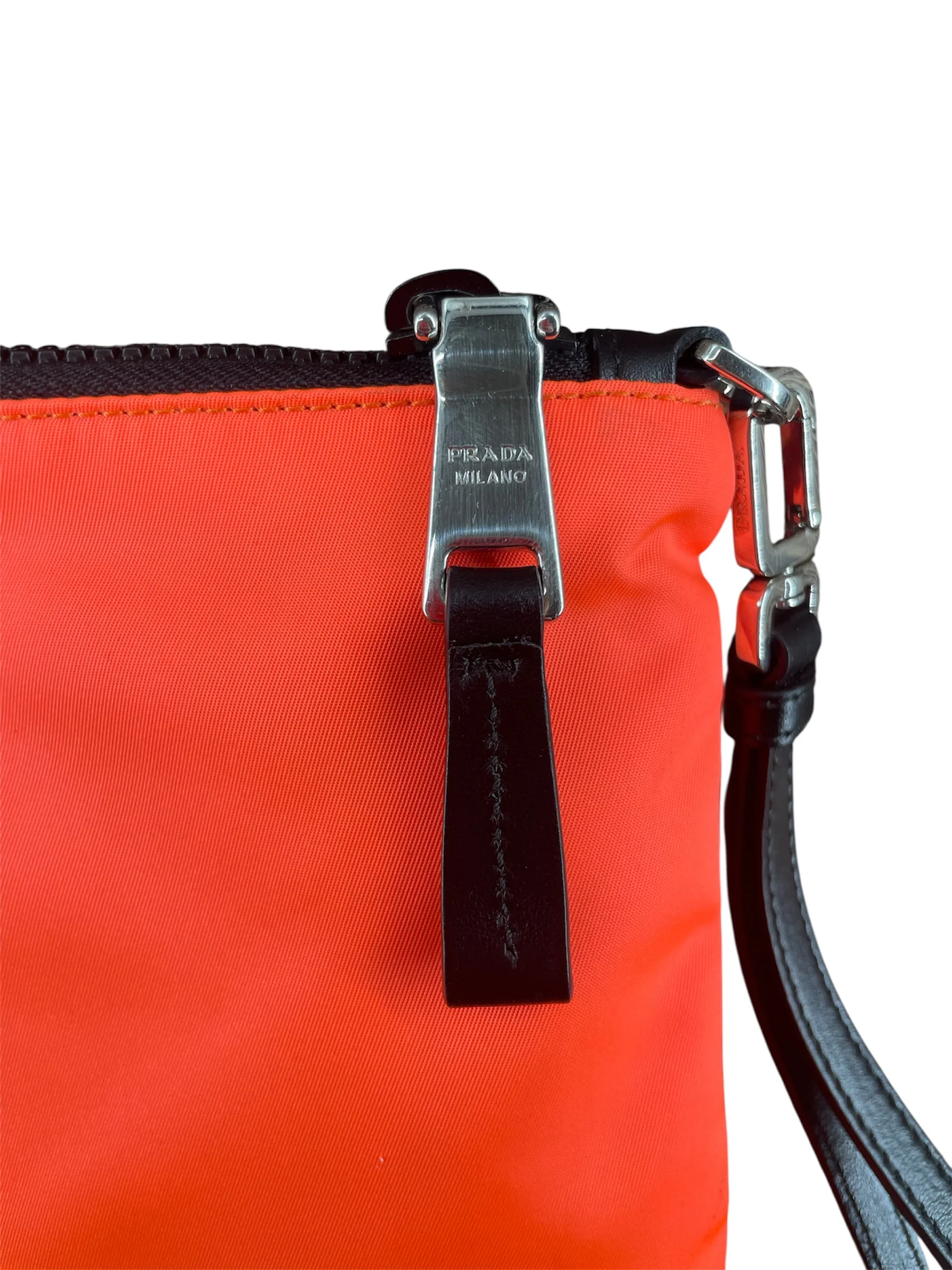 PRADA/Clutch Bag/Nylon/ORN/NYLON TESSUTO CLUTCH