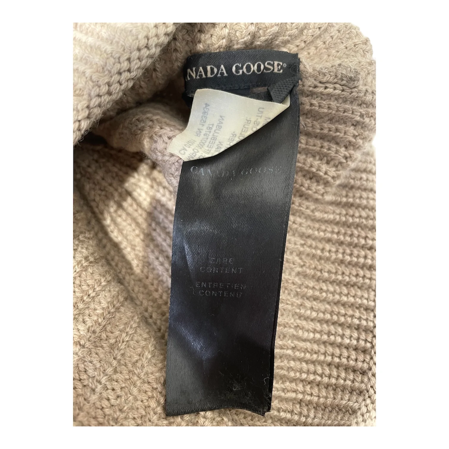 CANADA GOOSE/Beanie/Cotton/BEG/5026M