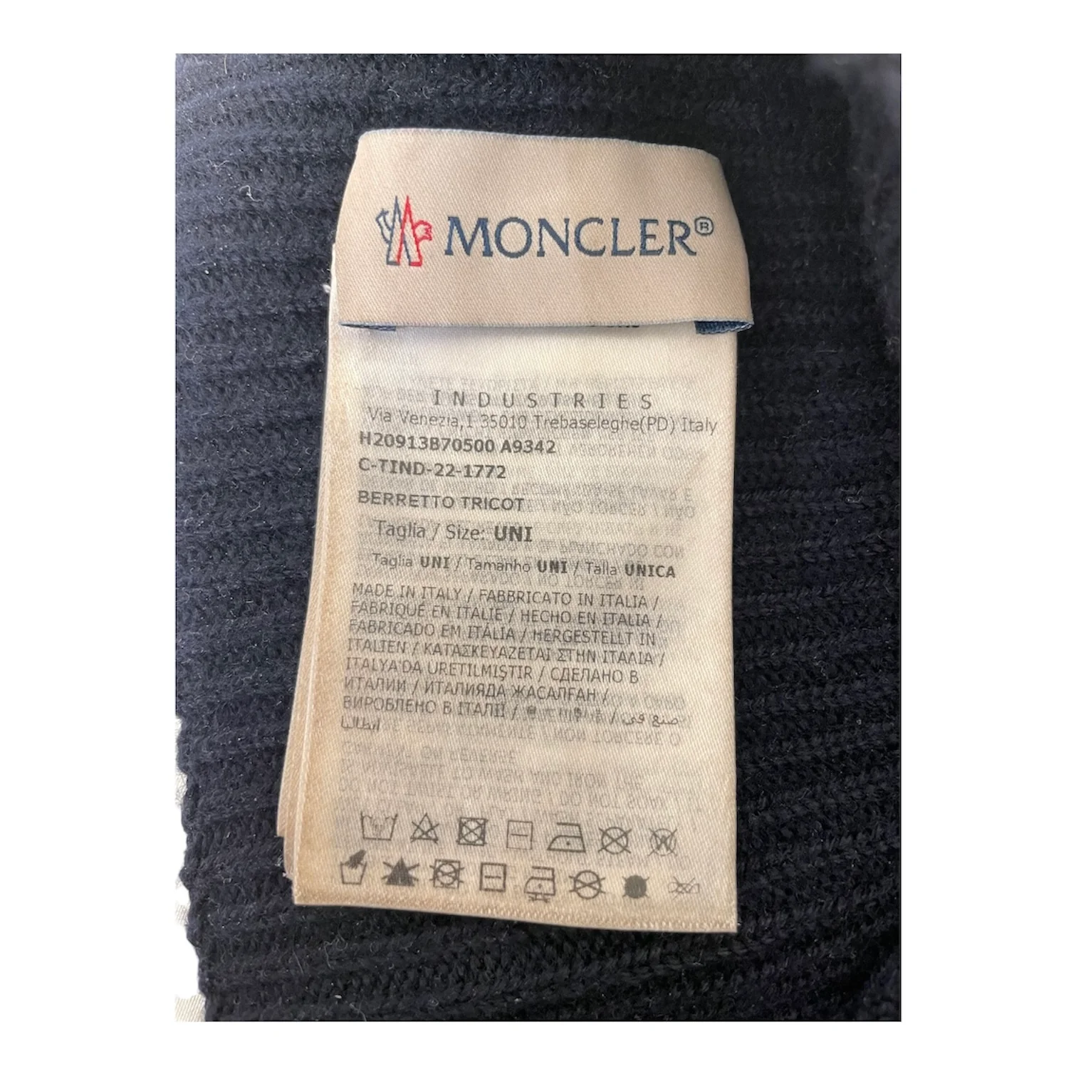 MONCLER/Beanie/Cotton/NVY/C-TIND-22-1772-UNI
