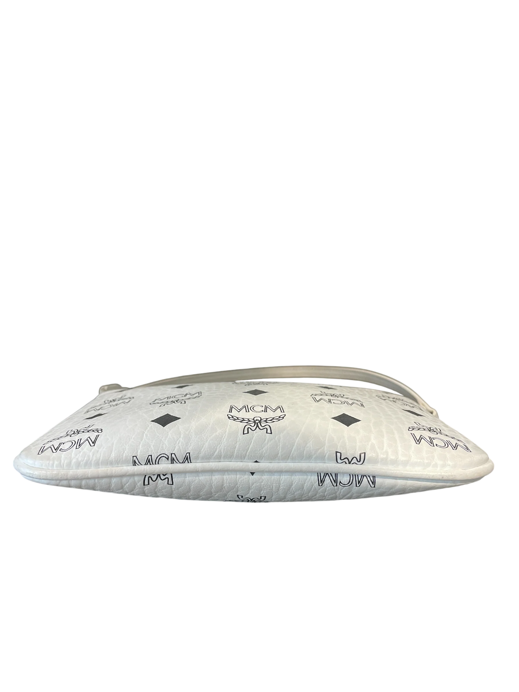 MCM/Pouch/All Over Print/Leather/WHT/white mcm logo